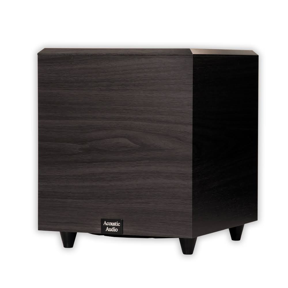 Acoustic Audio RWSUB10 10 inch Down-Firing Powered Subwoofer, Black