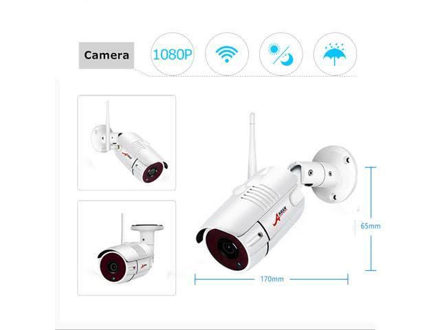 Anran Outdoor CCTV Home Wireless Camera Security System 8CH 1TB NVR 1080p Night