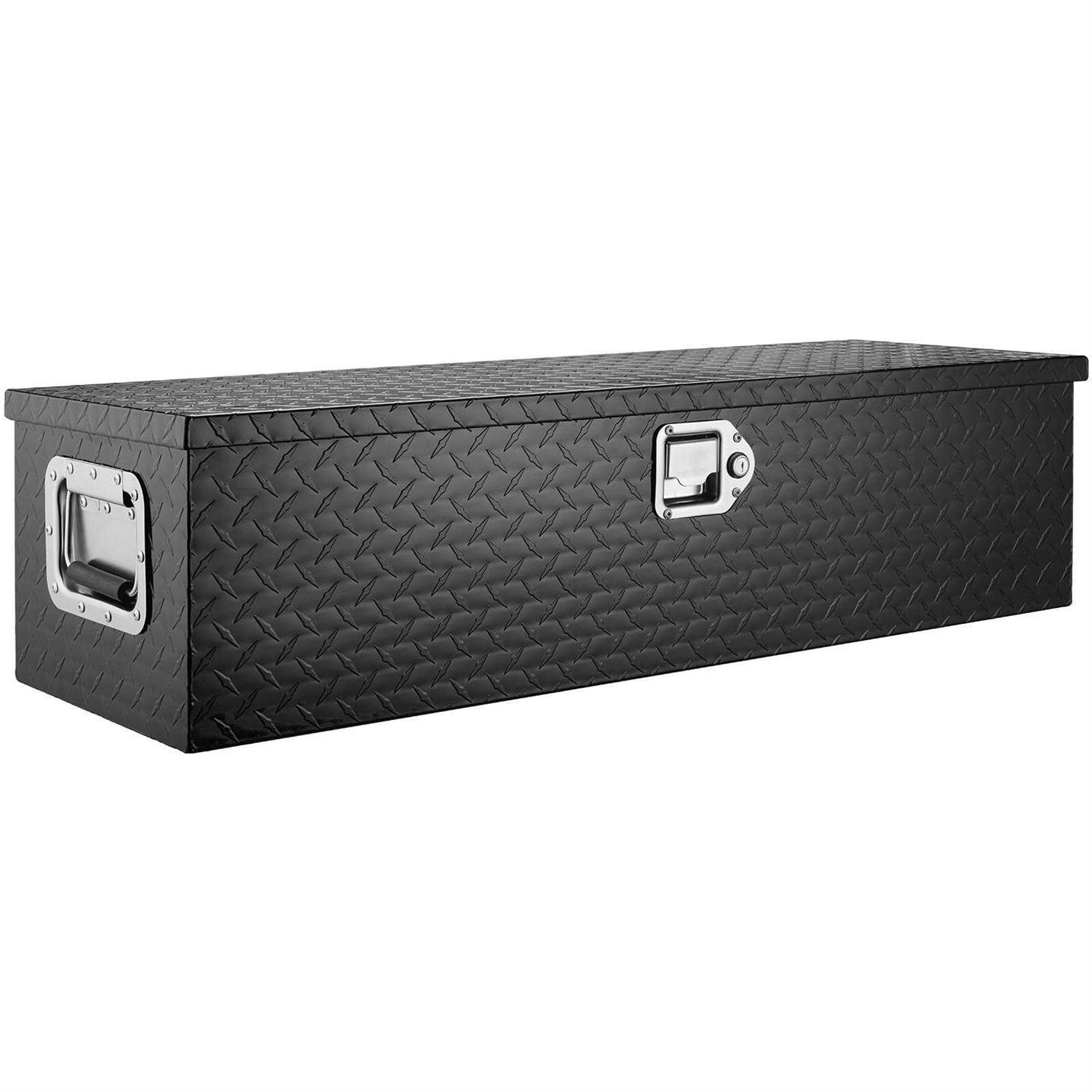 VEVOR Heavy Duty Aluminum Truck Bed Tool Box, Diamond Plate Tool Box with Side Handle and Lock Keys - Shop Hardware Tools Online Store