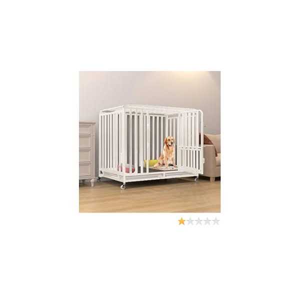 PEIPOOS Dog crates Heavy Duty Dog Crate for Large Dogs 43 Inches for Medium and Large Dogs Easy Cleaning Pet Cage - Pet Supplies online store