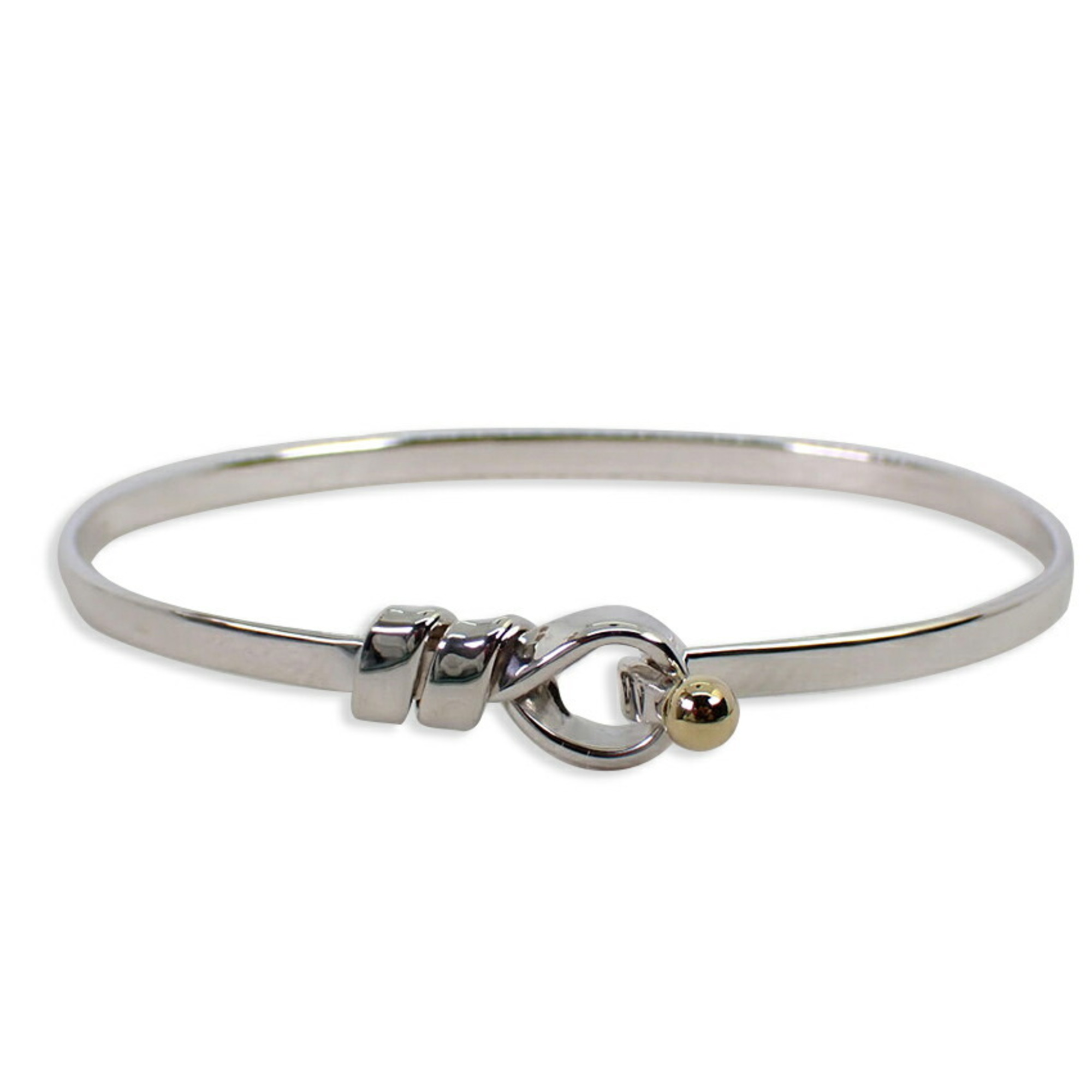 Pre-Owned TIFFANY Tiffany 925 750 combination hook & eye bangle (Good)