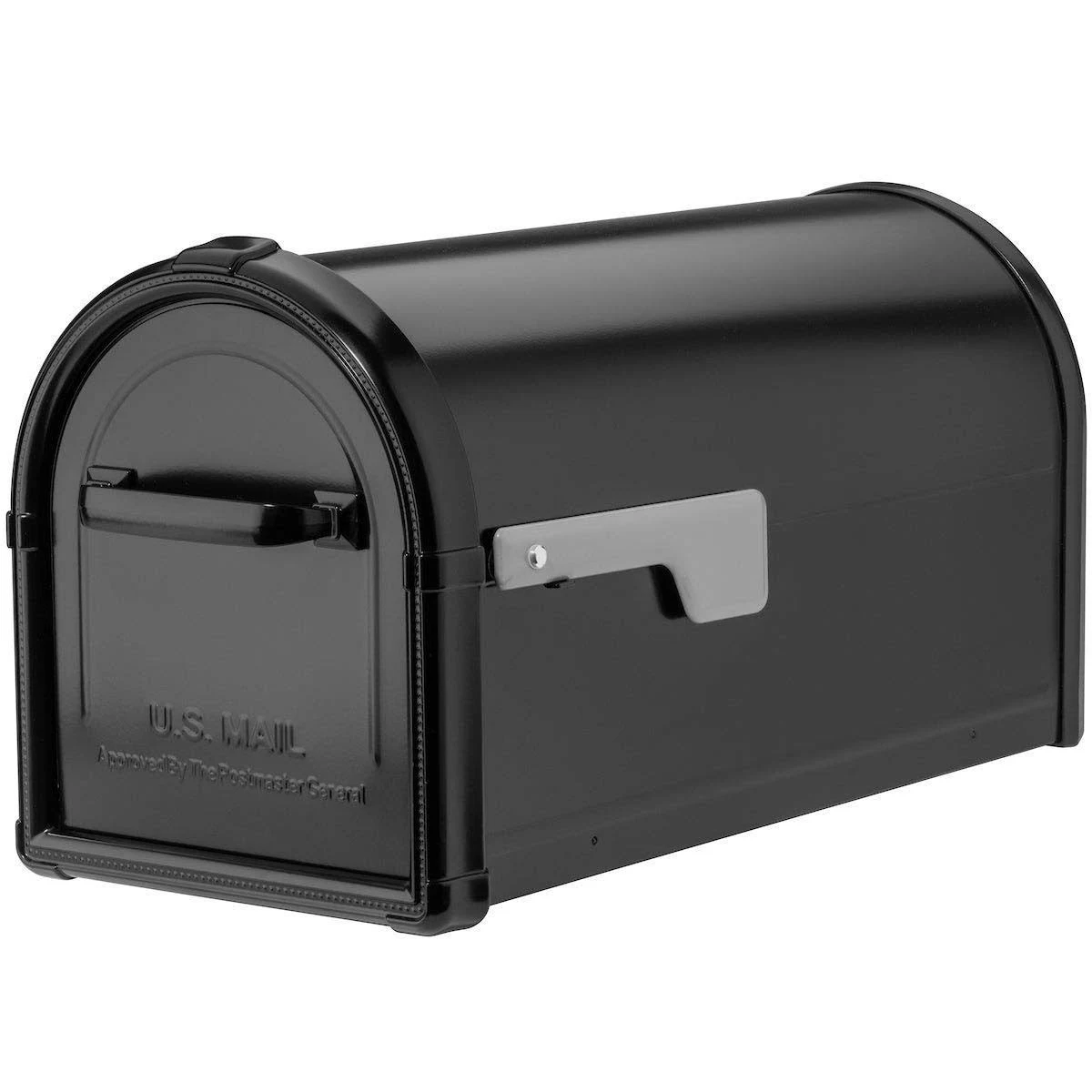 Architectural Mailboxes Hillsborough Post-Mount Mailbox, Black