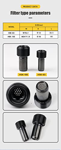 HSK Coolant Tube Pipe with Filter