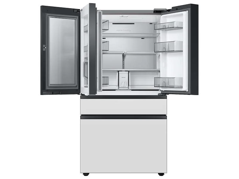 Samsung RF23BB860012 23 Cu. Ft. Bespoke White Glass Counter Depth 4-Door French Door Smart Refrigerator