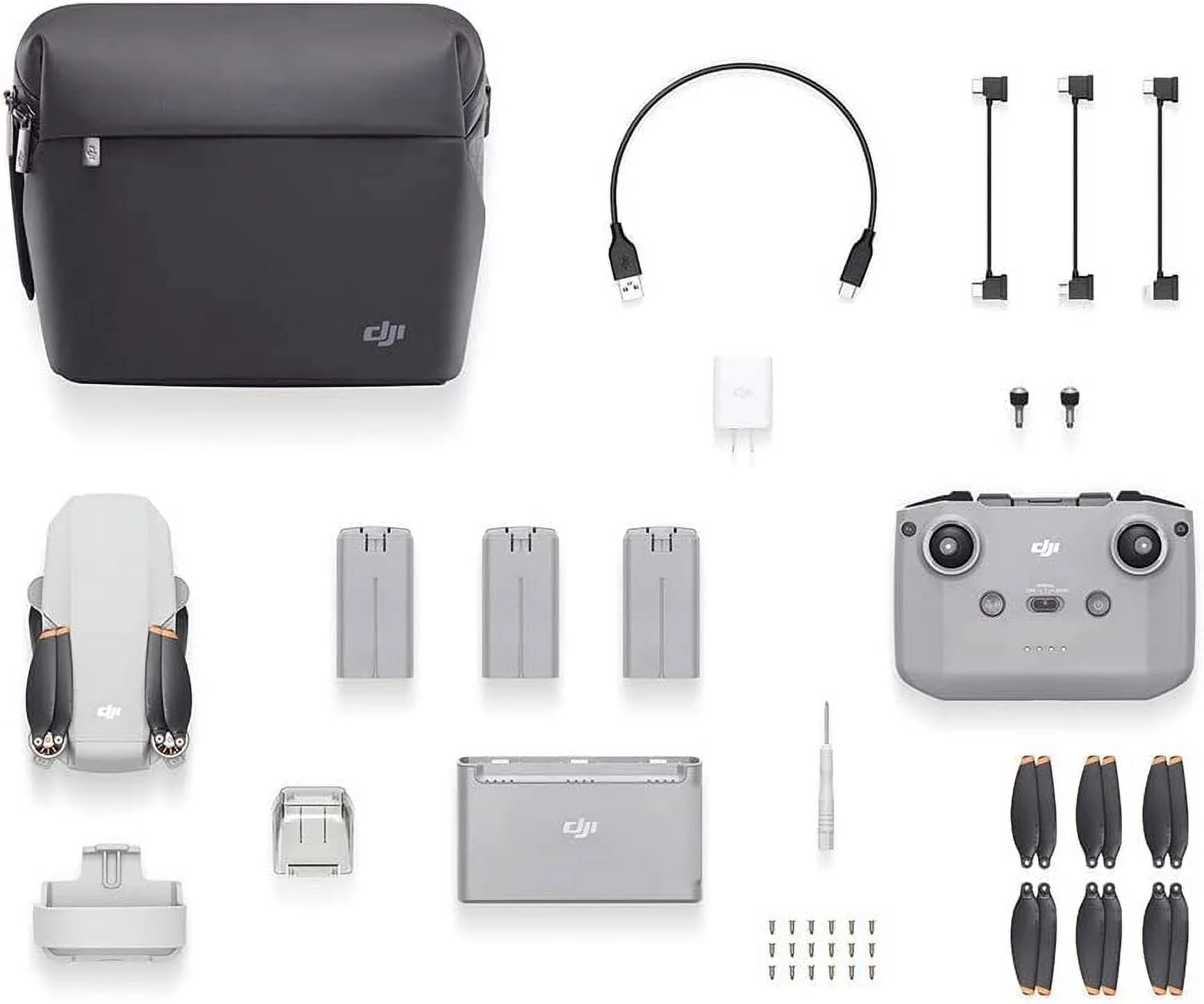 Restored DJI Mini 2 Fly More Combo Quadcopter with Remote Controller CP.MA.00000306.01 (Refurbished) - Curated Treasures Market