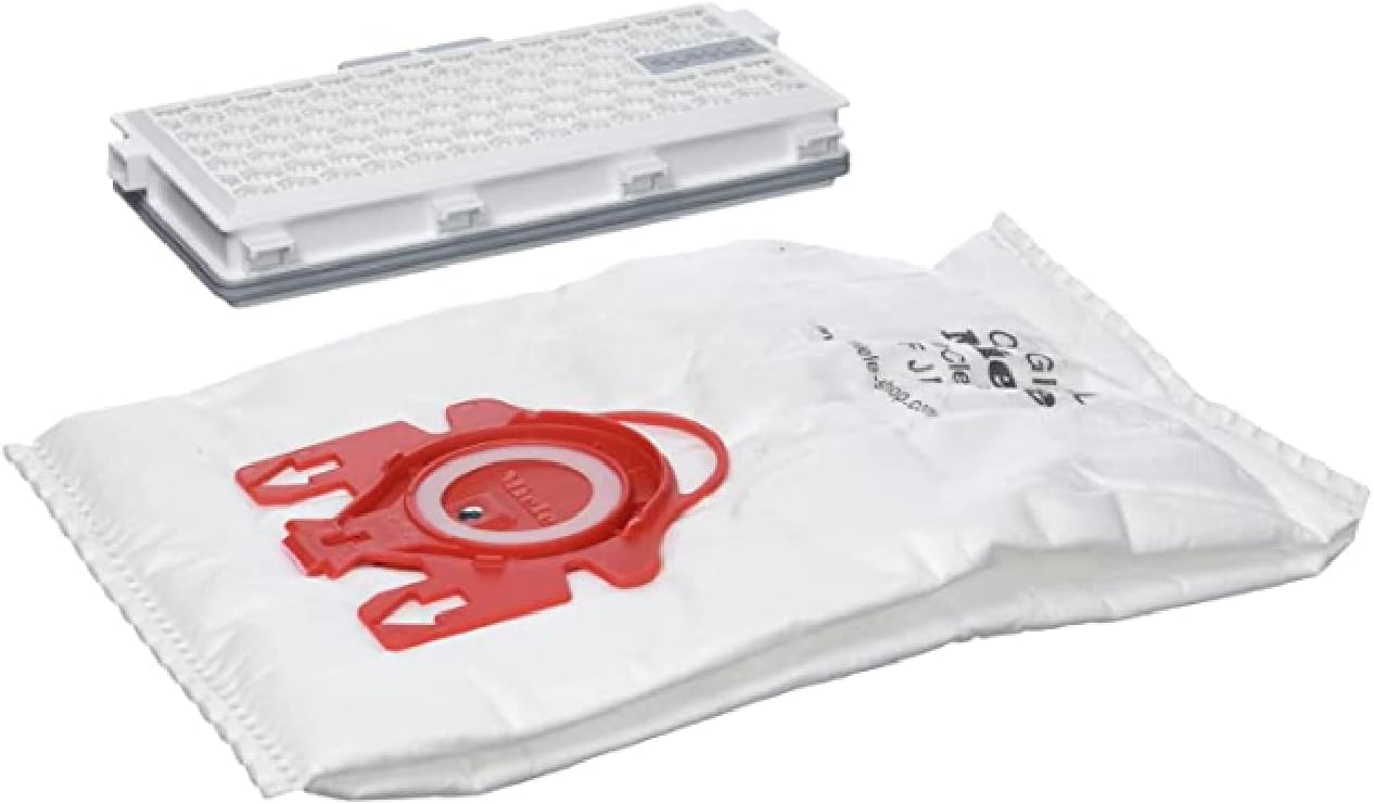 Miele Original Performance Pack AirClean 3D FJM Vacuum Cleaner Bags, 16 x Bags, 1 x HEPA Filter