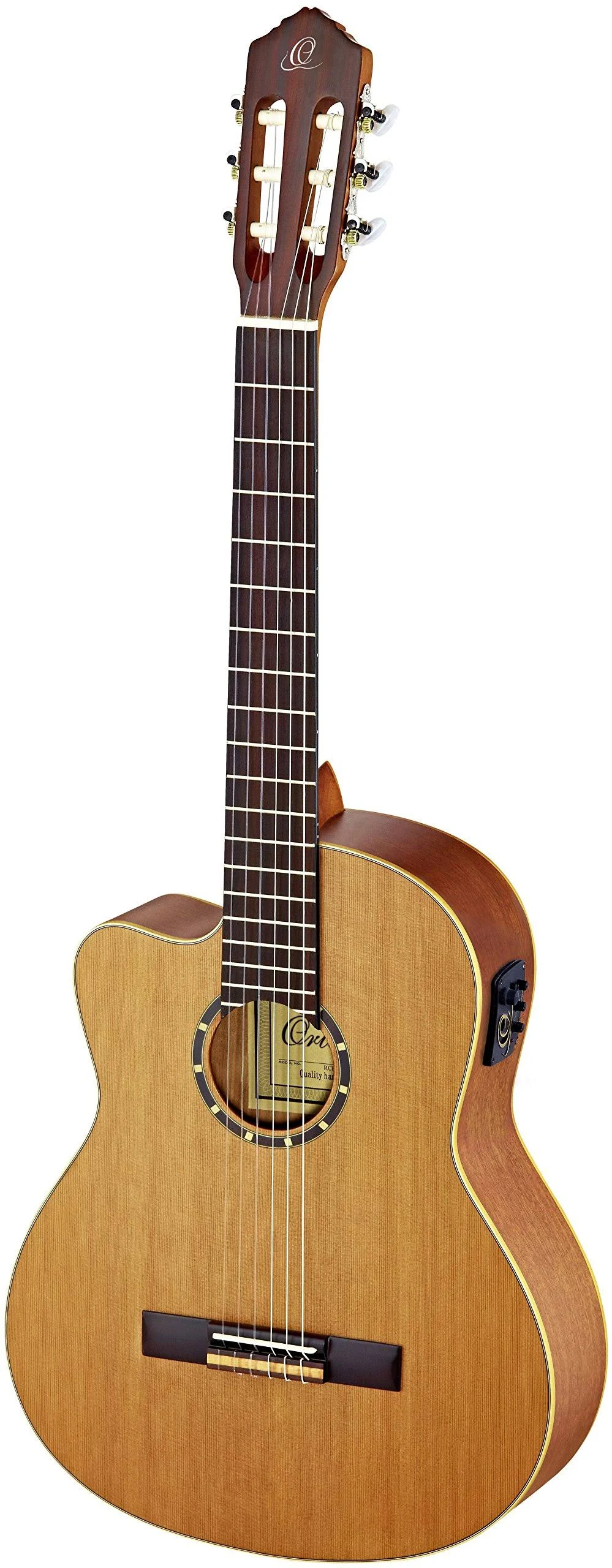 Ortega Guitars Family Series Pro 6 String Acoustic-Electric Guitar, Left-Handed (RCE131L)