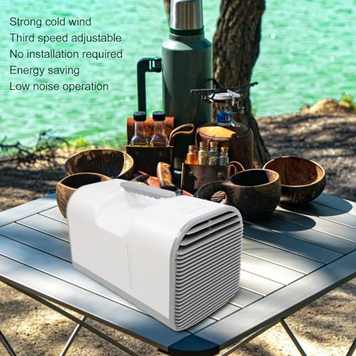 4400BTU Portable Air Conditioners Portable AC With Remote Control for Room Warm Cold Mode Low Noise Air Cooler for Outdoor Camping Bedroom Office