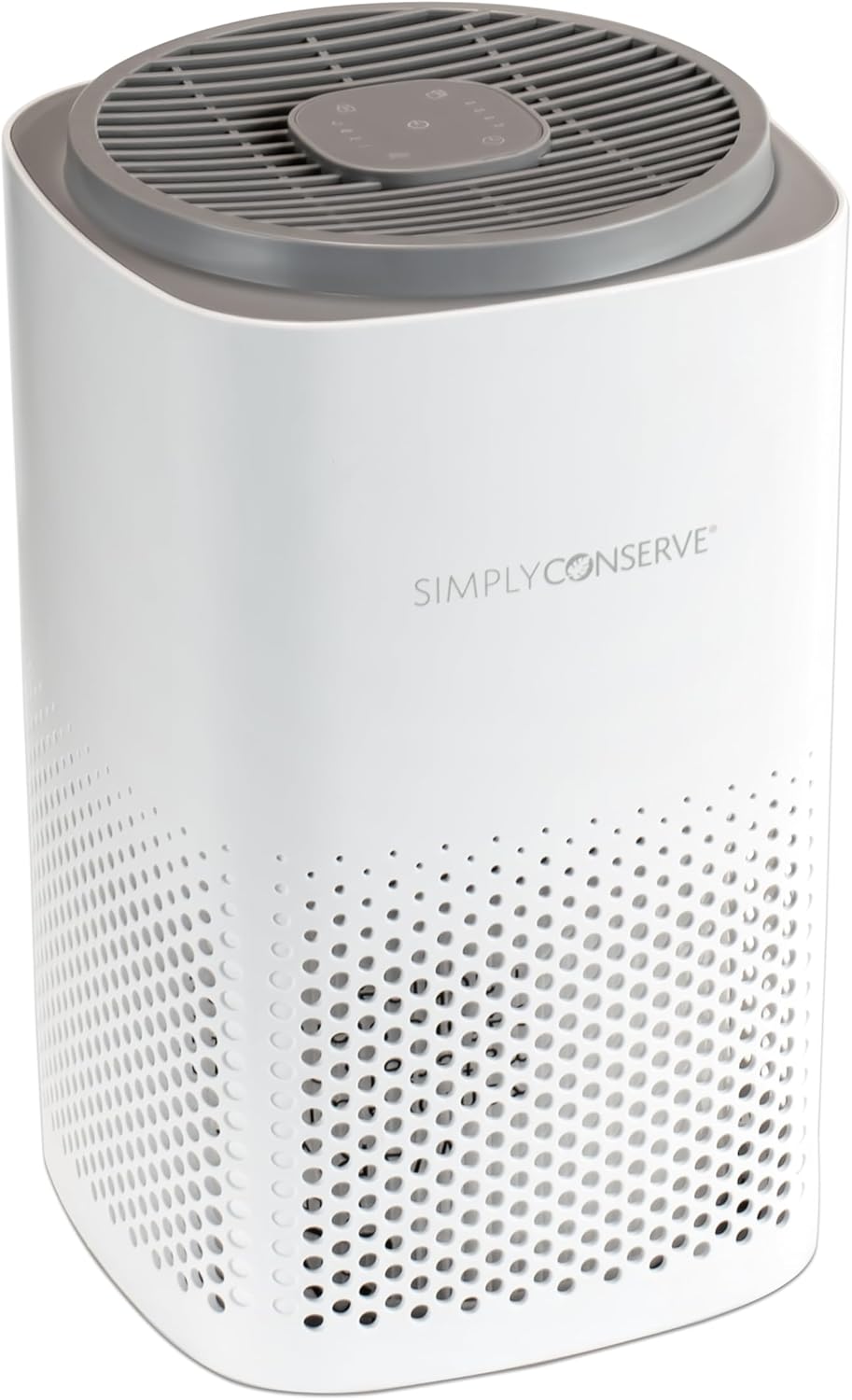 Simply Conserve Energy Star Tabletop Air Purifier for Home Cleans 6,960 ft3 per hour, True HEPA - 13 Filter, in White with Energy Saving Controls