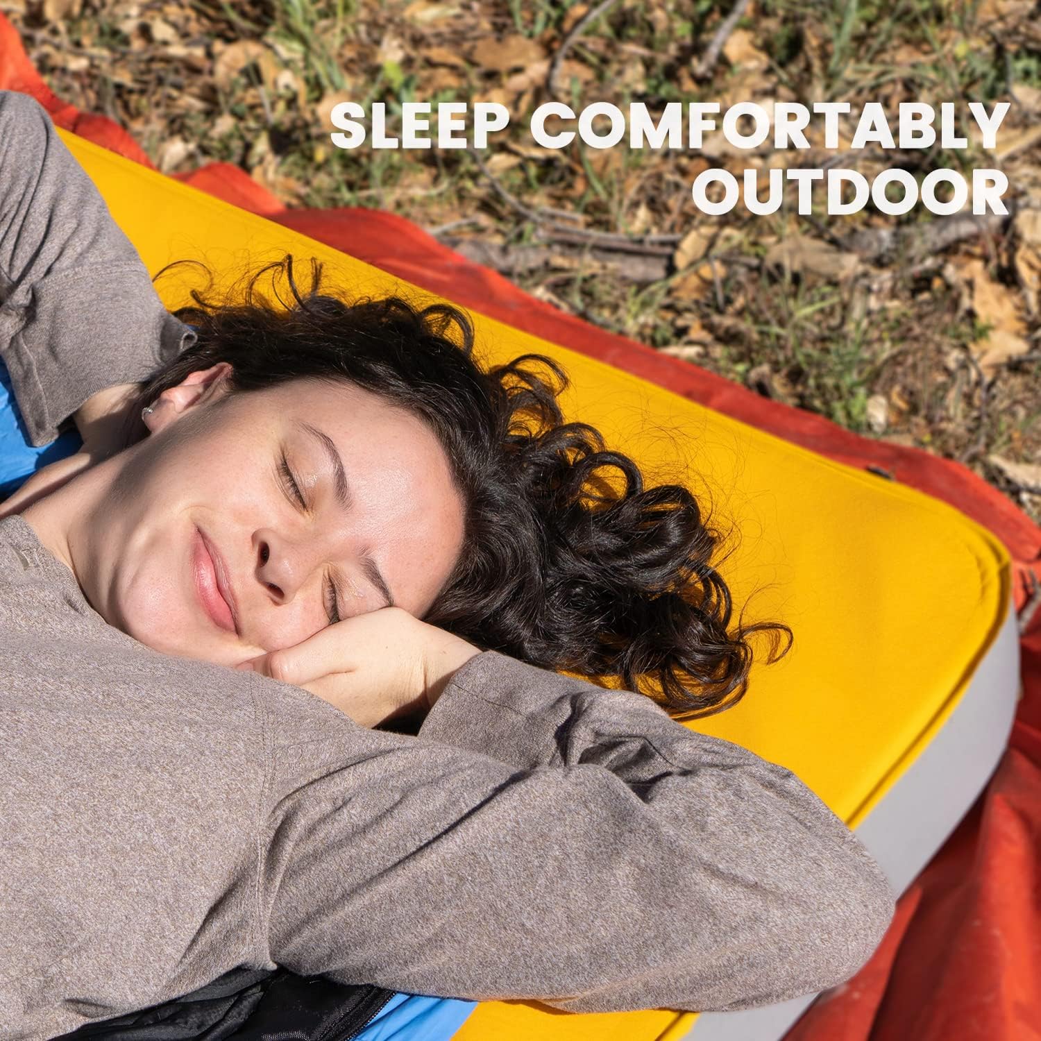Heytrip 4 Inch Self-Inflating Foam Sleeping Pad with 9.5 R-Value, Portable Roll Up Camping Foam Mattress with Pump Sac, Perfect for Car Camping, Easy to Inflate Deflate (78'' x 30'' x 4'')