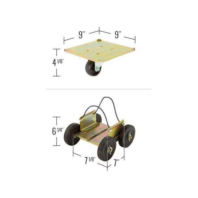 Black Ice Snowmobile Off-Road Drivable Wheel Dolly Set SMDOLLY - Shop Hardware Tools Online Store