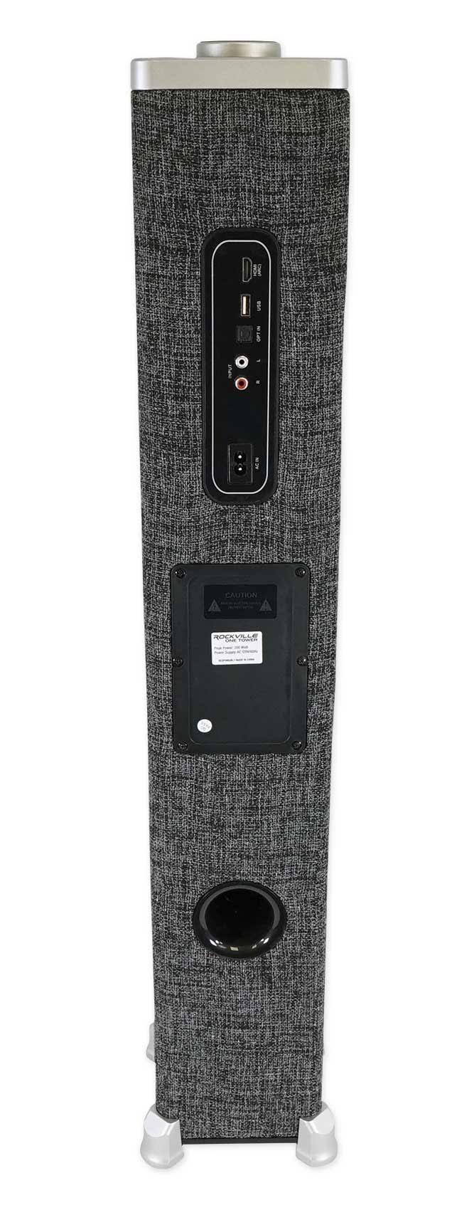 Rockville ONE-TOWER All-in-One Tower Bluetooth Speaker System+HDMI/Optical/RCA