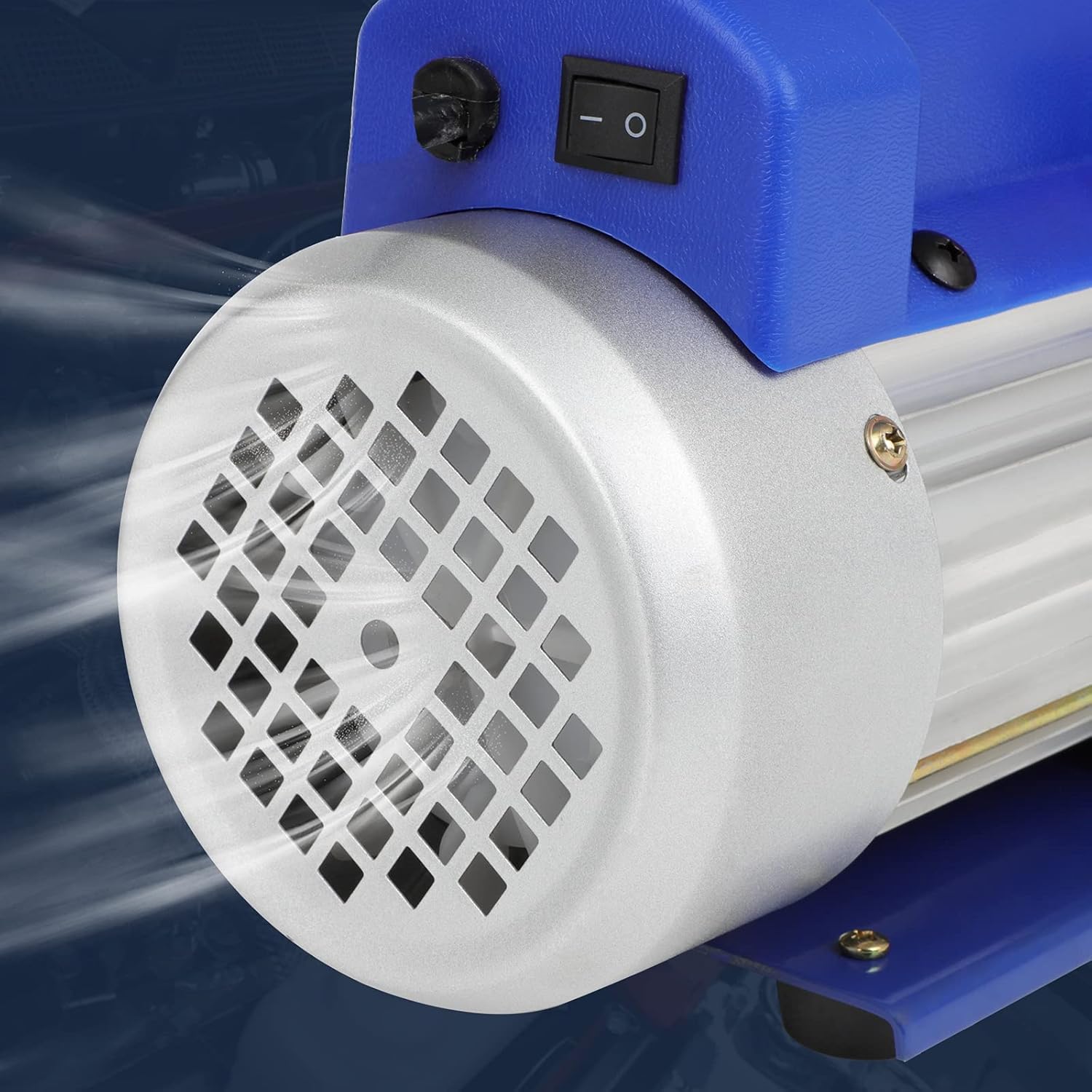 7 CFM Rotary Vane Vacuum Pump (7CFM,1/2HP,5 Pa,110V/60Hz,250ml Oil Capacity) for HVAC/Auto AC Refrigerant Recharging, Wine Degassing, Milking, Medical, Food Processing etc