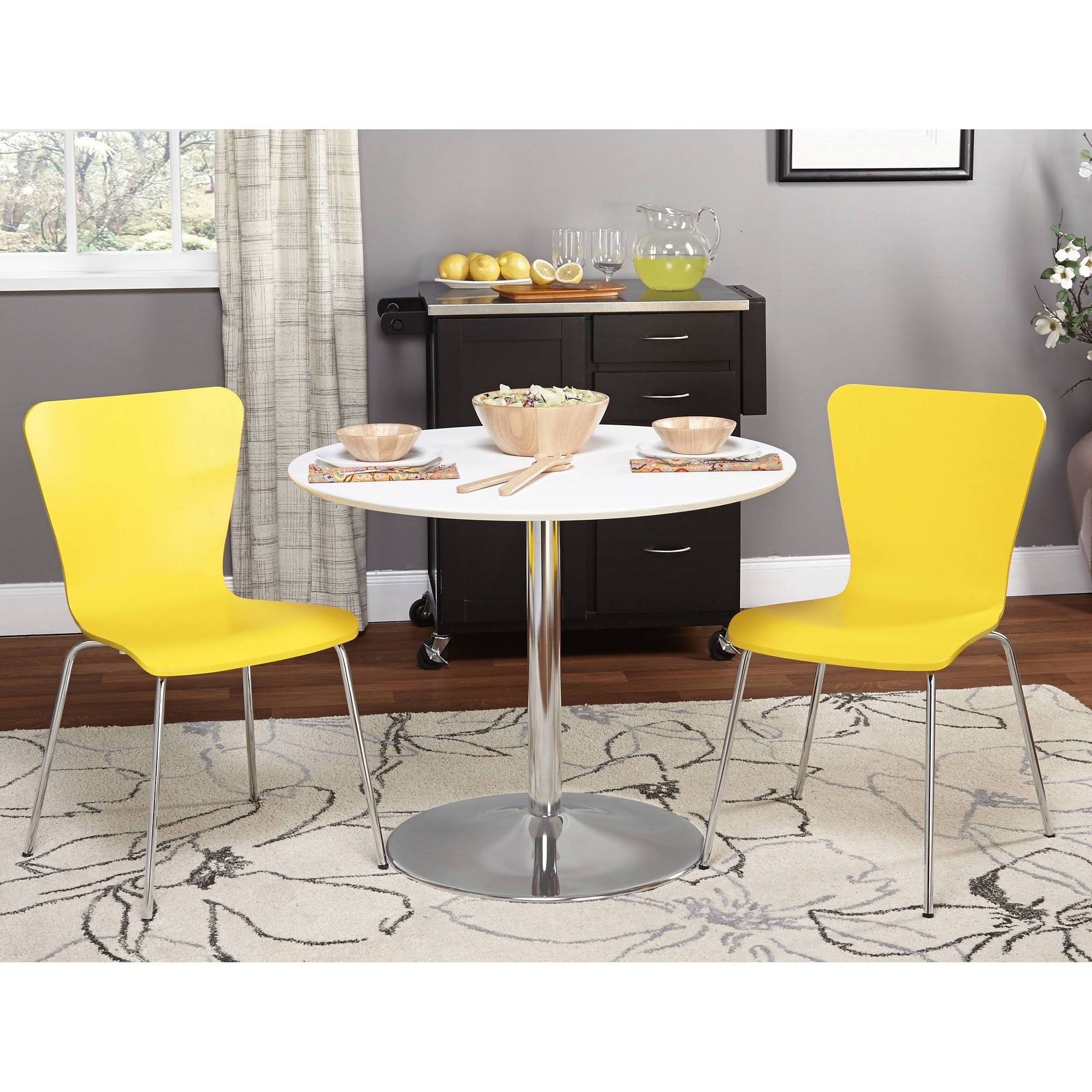 Pisa Bentwood Chair, Set of 2, Yellow
