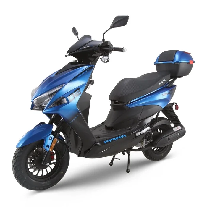 RAPPI Gas Moped, 50cc Street Scooter for Adult Equipped With Rear Storage Trunk, 4-Stroke, Single Cylinder, CVT, Assembled in US, Ready to Ride - Curated Treasures Market