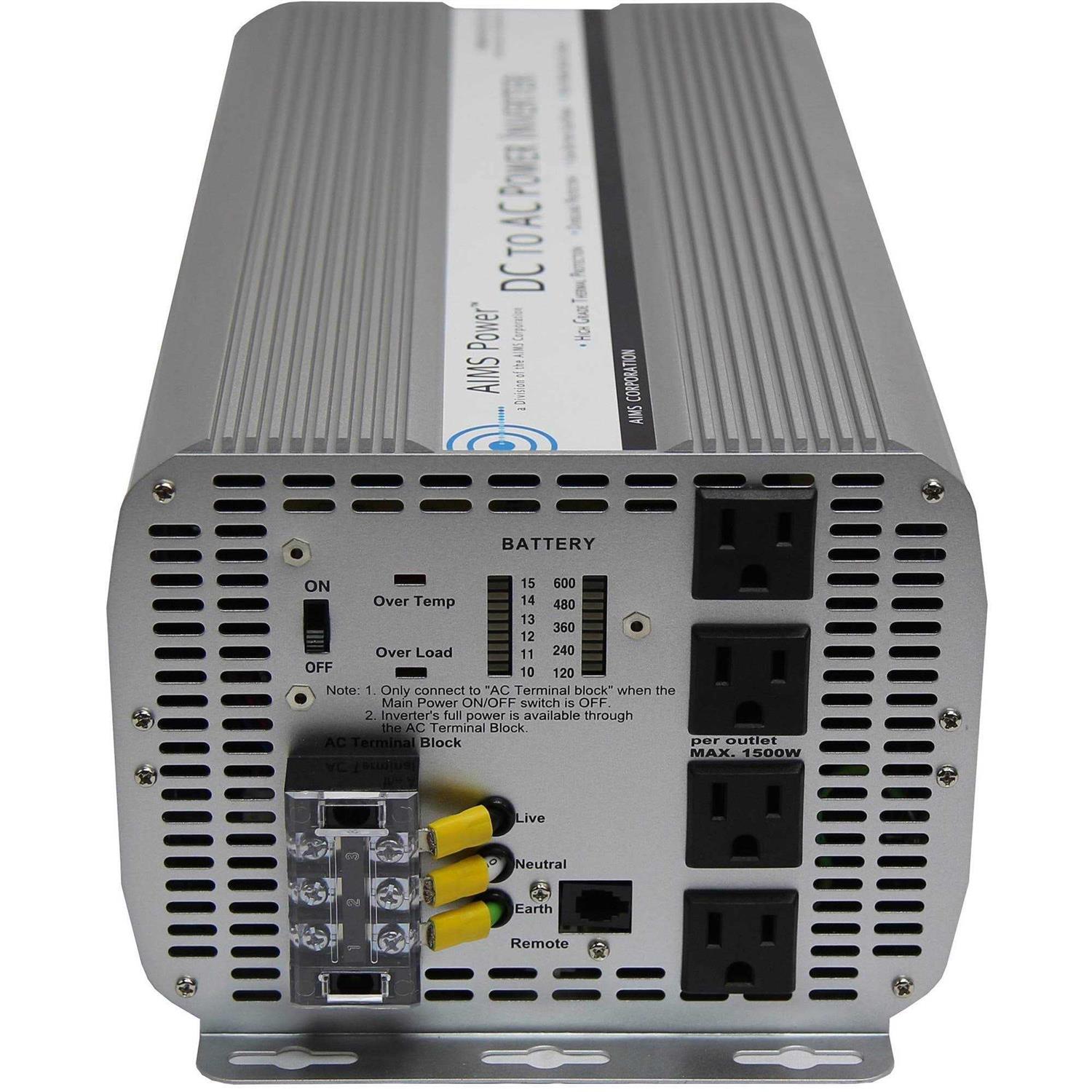 Aims Power Aims 5000 Watt Power Inverter PWRINV500012W - Shop Hardware Tools Online Store