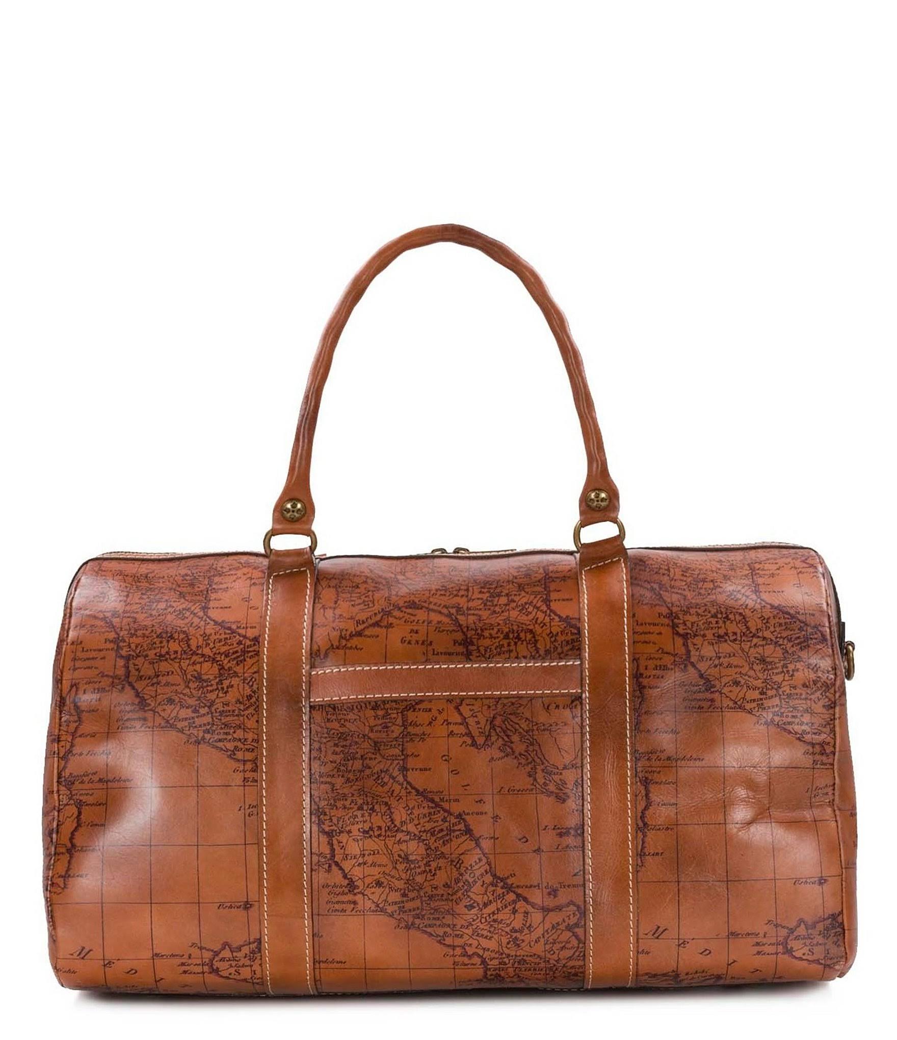 Patricia Nash Milano Leather Weekender - Map