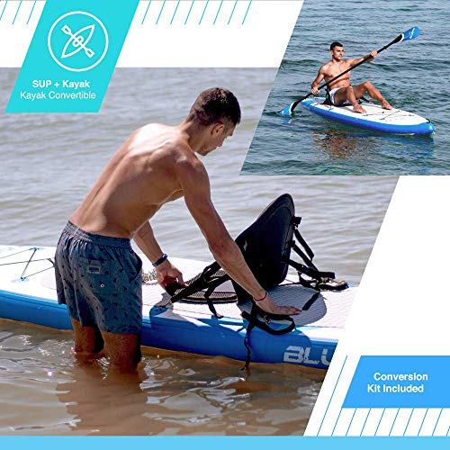 Bluefin Cruise Premium Stand Up Paddle Set | Inflatable Paddleboard for Adults | SUP Package with Backpack, Fiberglass Paddle, and Pump | 5 Year Warranty
