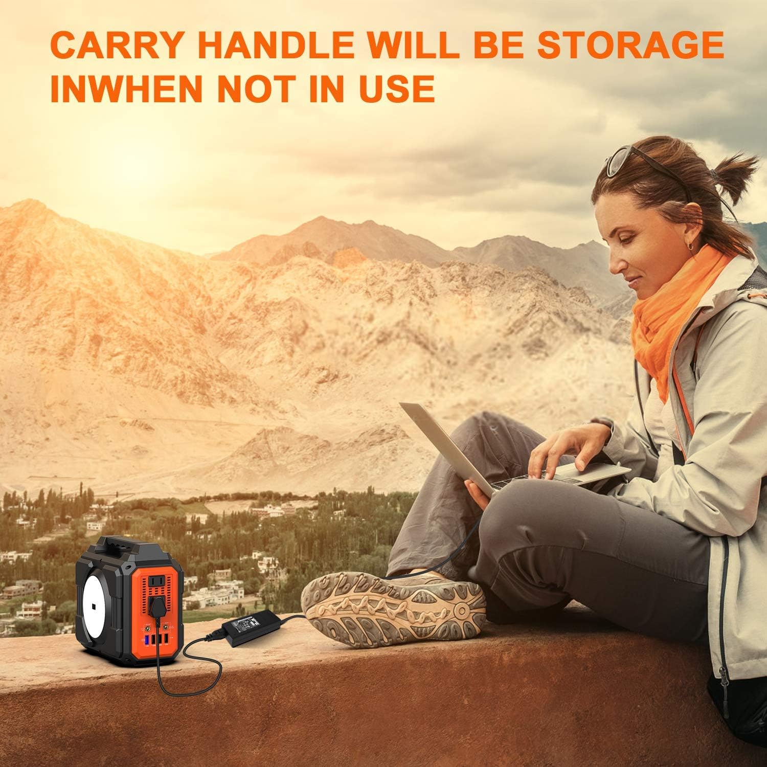 Portable Power Station 300W, FLYLINKTECH 75000mAh 277.5Wh Battery Power Station for Camping Home Use CPAP, Emergency Backup Lithium Battery Power Supply with LED Flashlight 2 AC Outlets 2 DC 4 USB Ports