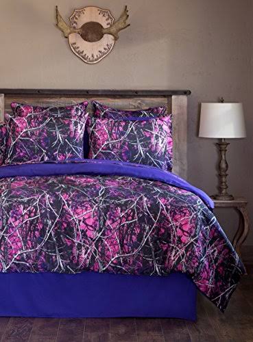 Muddy Girl Camo 4 Piece Comforter Bedding Set, Queen