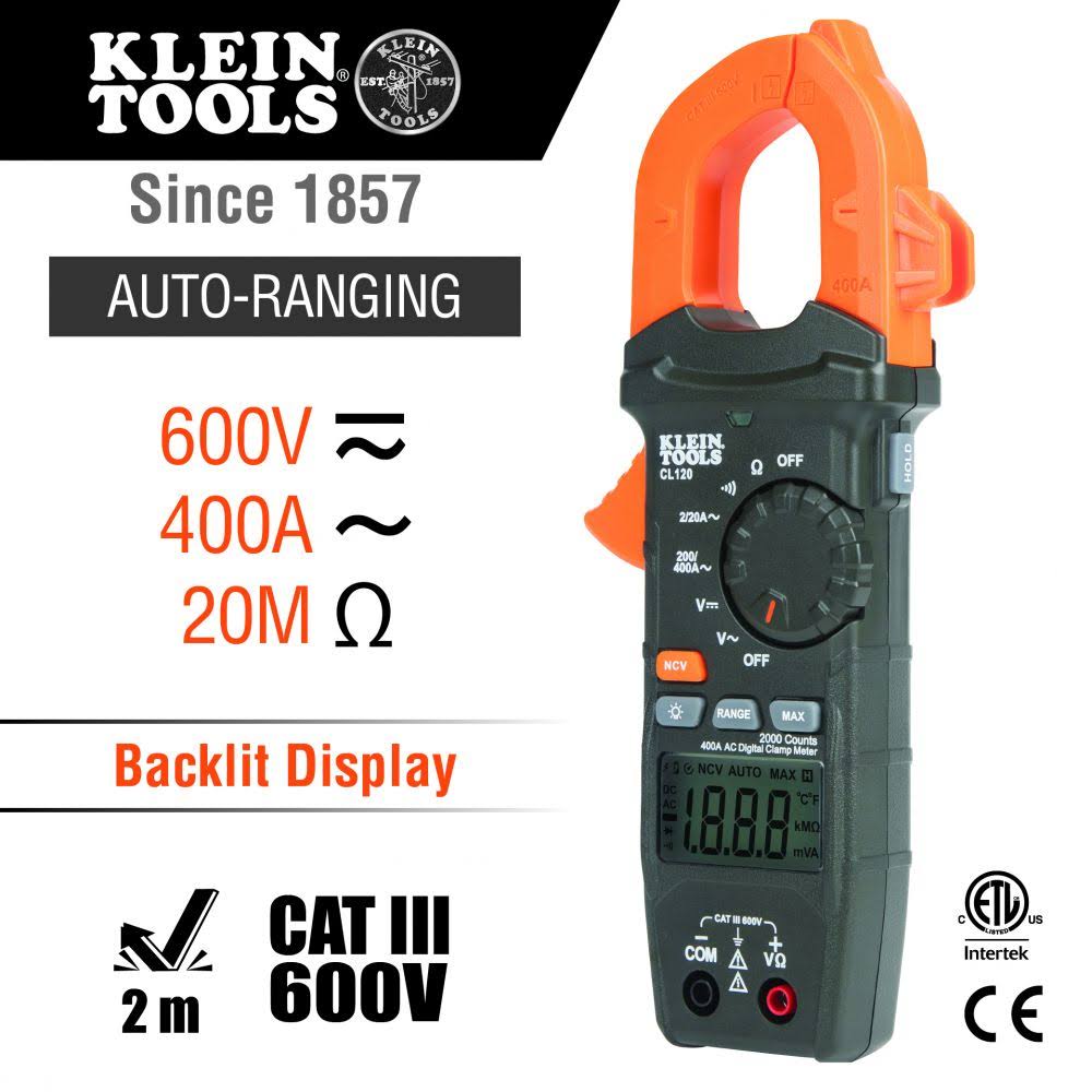 Klein Tools CL120VP - Clamp Meter Electrical Test Kit