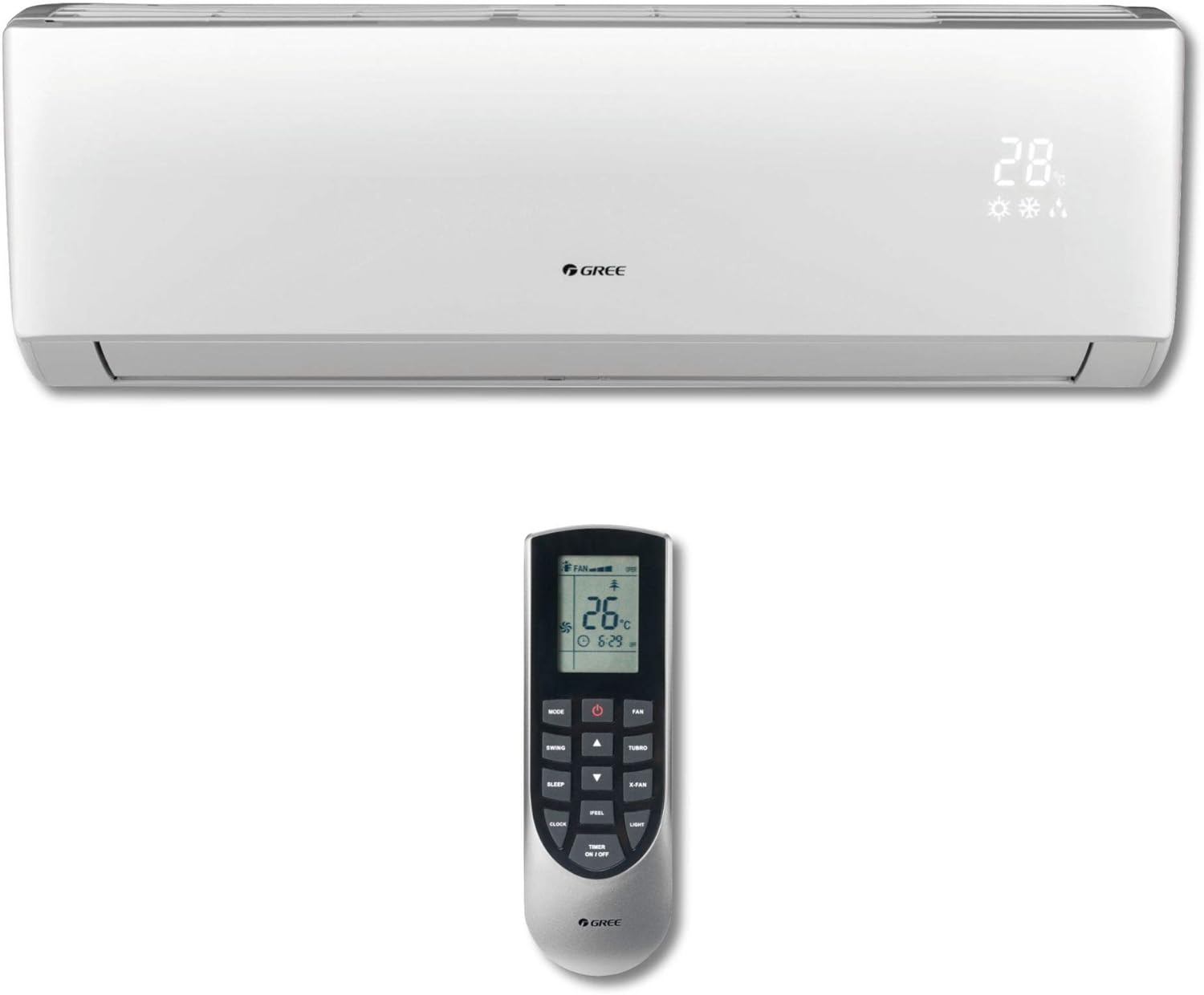 Gree 24,000 BTU 20 SEER Ductless Mini Split Air Conditioner Heat Pump w/Install Kit 230V (Open Box)