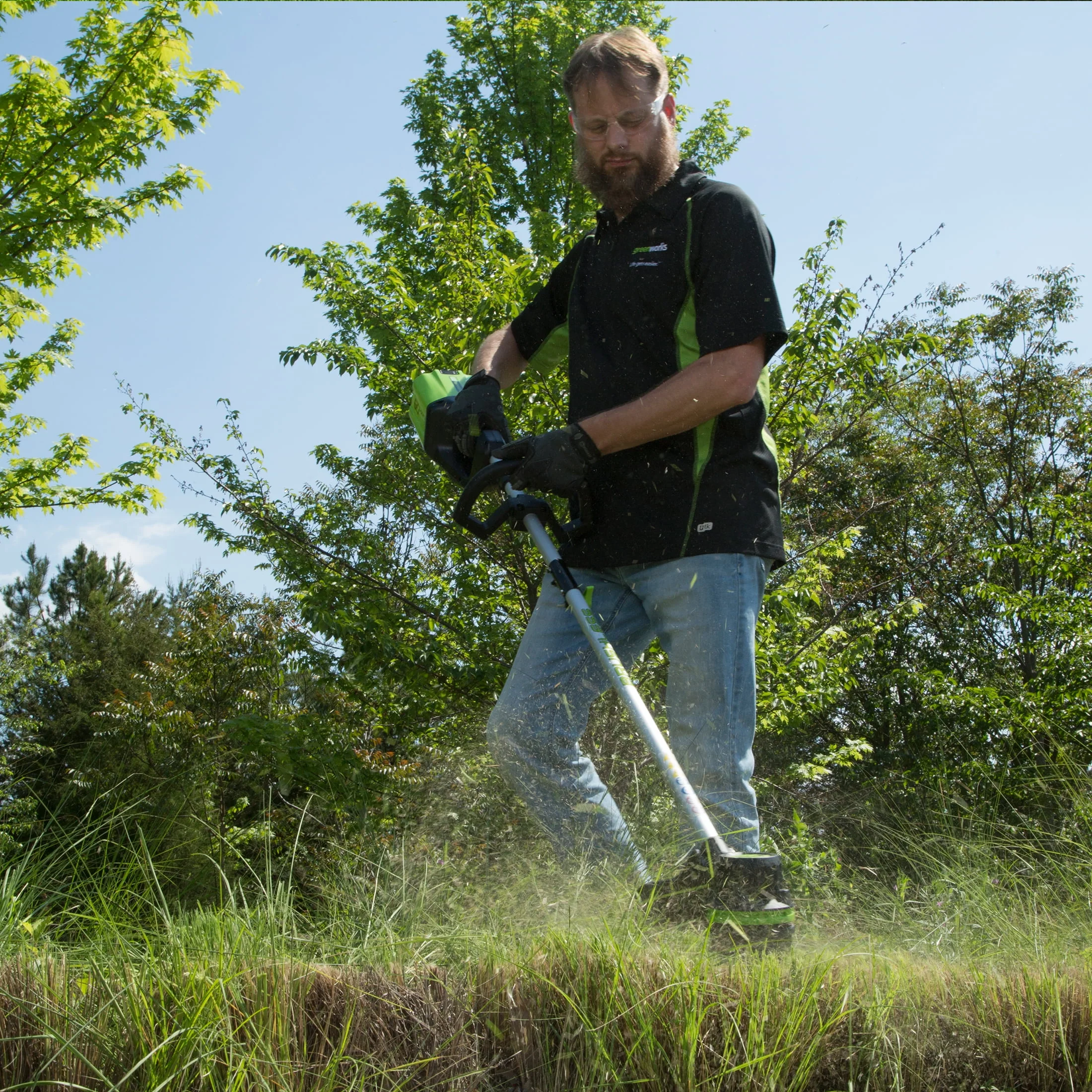 Greenworks 80V 16 Cordless String Trimmer with 2.0 Ah Battery & Charger 2100102VT