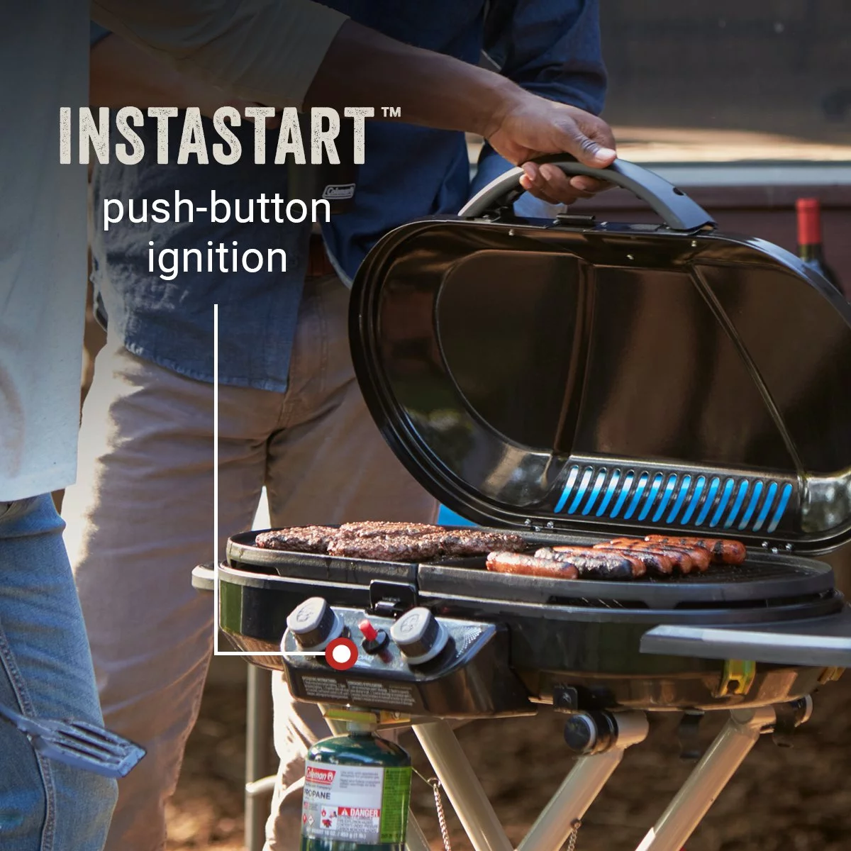 Coleman RoadTrip X-Cursion 2 Burner Propane Gas Portable Grill