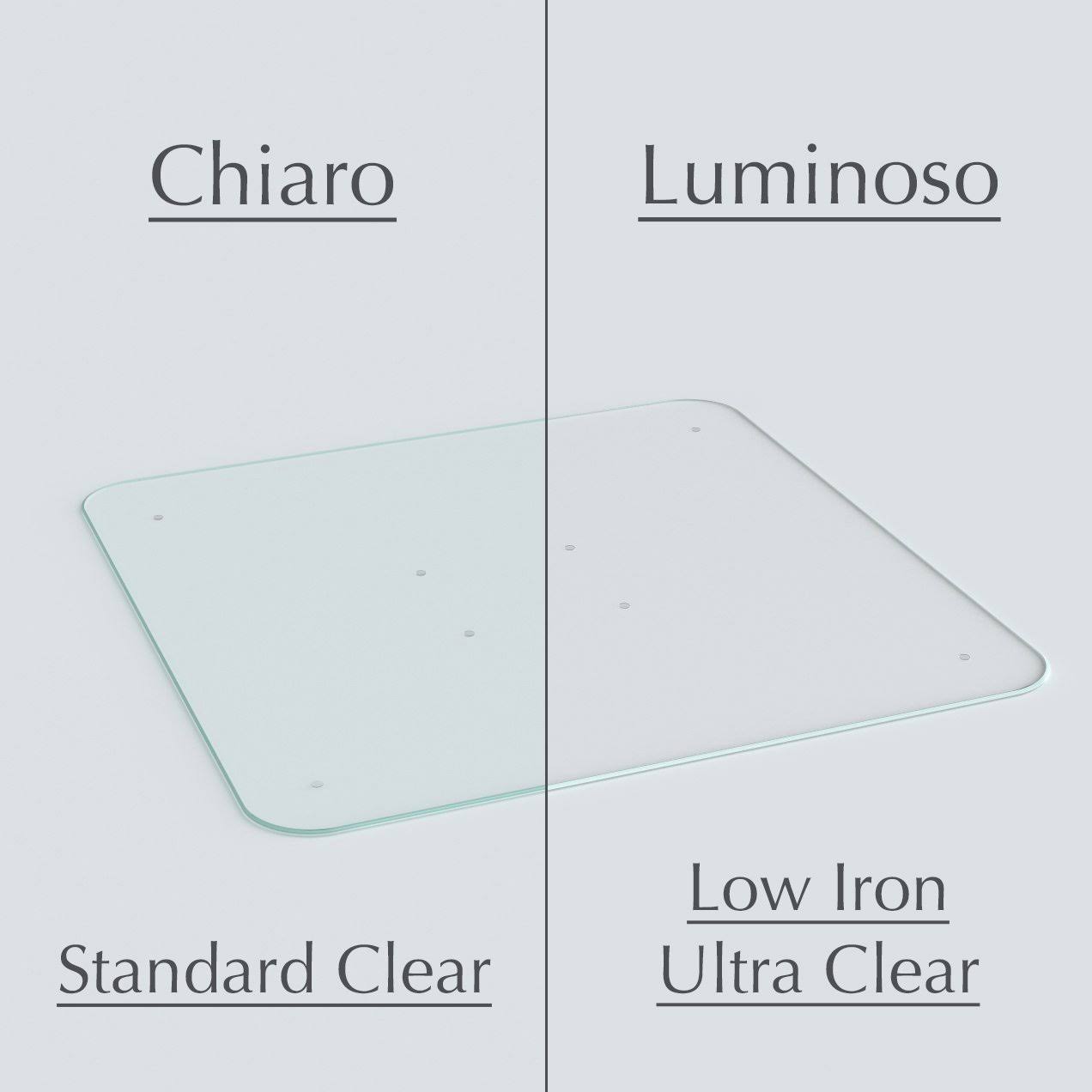 Vitrazza Glass Chair Mat | Nano Tech Coating | Tempered Glass | 46x22 x 60x22 Tabbed