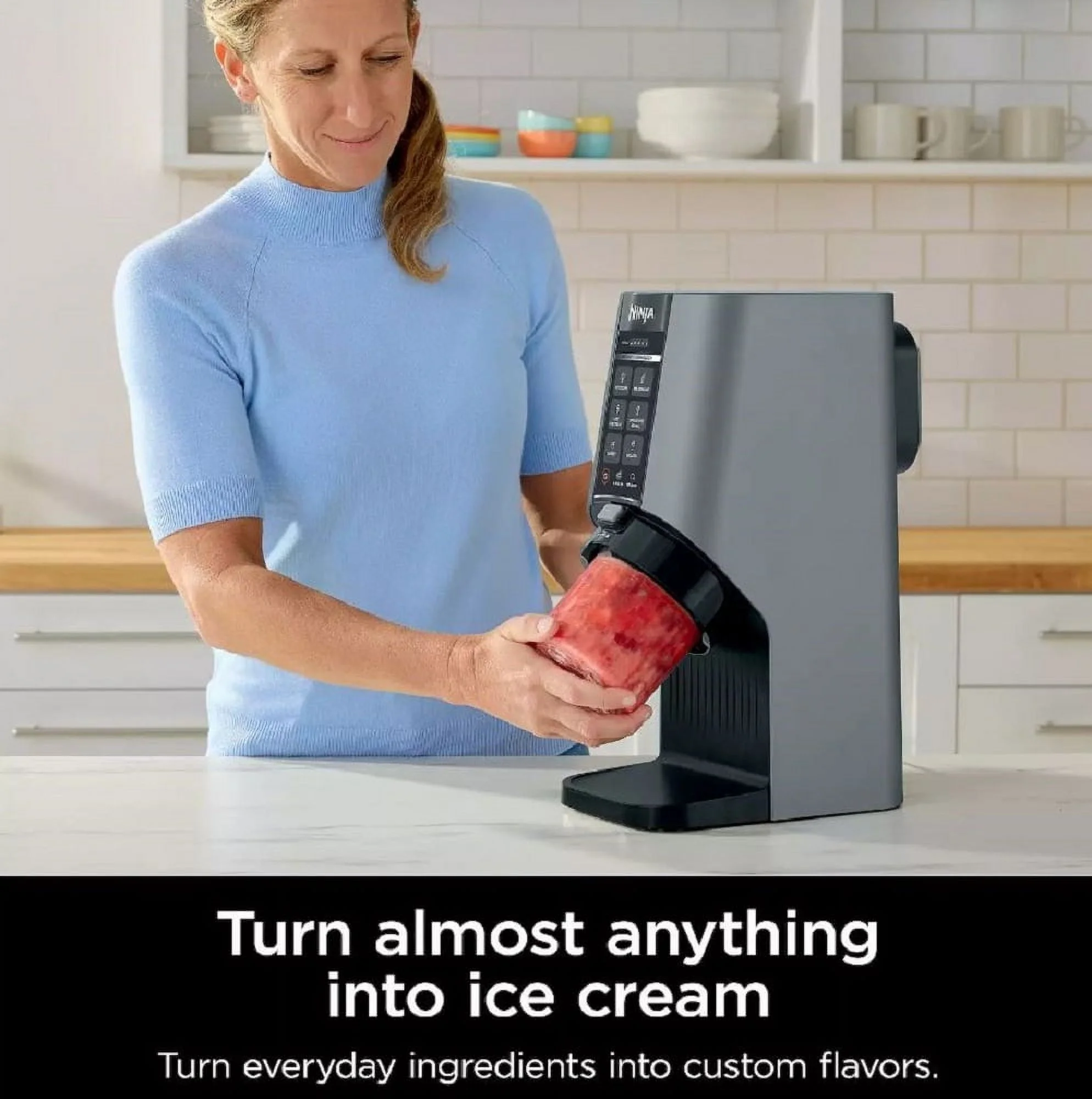 Open Box Ninja CREAMi Breeze 7-in-1 Ice Cream Maker NC201QPK Pink