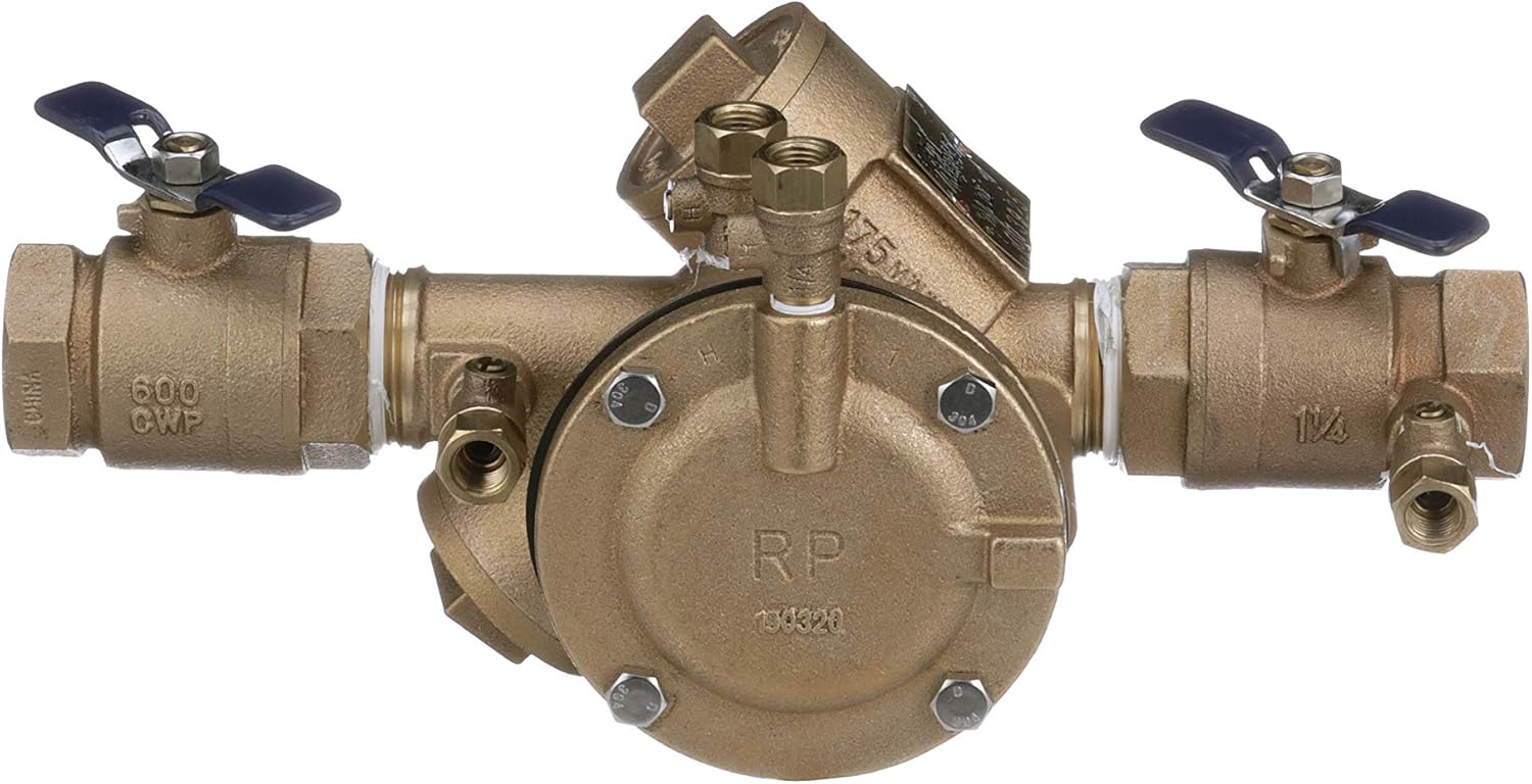 Febco 825FBV Quarter Turn 1 1/4" 825Y Reduced Pressure Zone Assembly, 1-1/4"