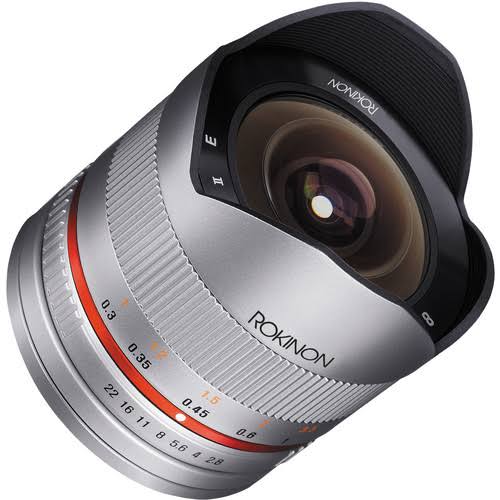 Rokinon 8mm f/2.8 UMC Fisheye Lens for Fujifilm x Mount, Silver