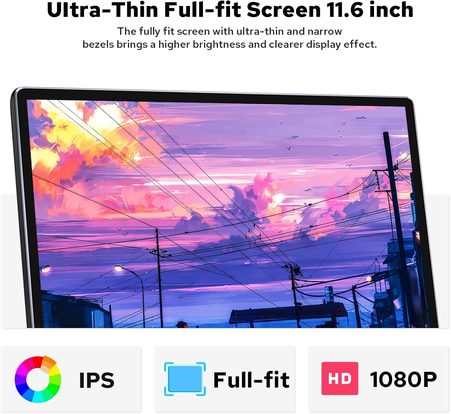 JOYING Carplay Stereo 11.6 Inch Octa Core Double Din Car Stereo Android 10 Navigation Car Stereo With Full-Fit 1920x1080 Screen 8GB+128GB Support Bluetooth 5.1/AM/FM Radio/4G Module/DVR/Back-Up Camera