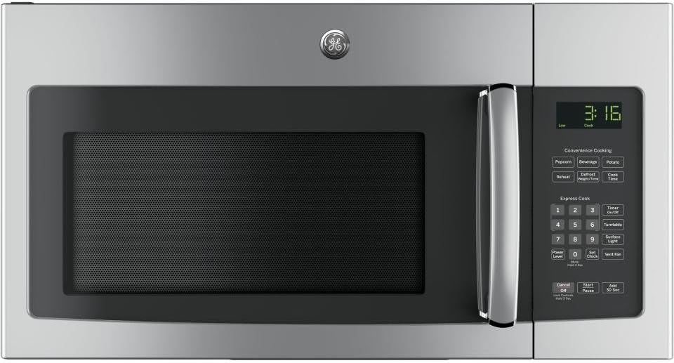 GE JNM3163RJSS 30 Over-the-Range Microwave with 1.6 cu. ft. Capacity, in Stainless Steel