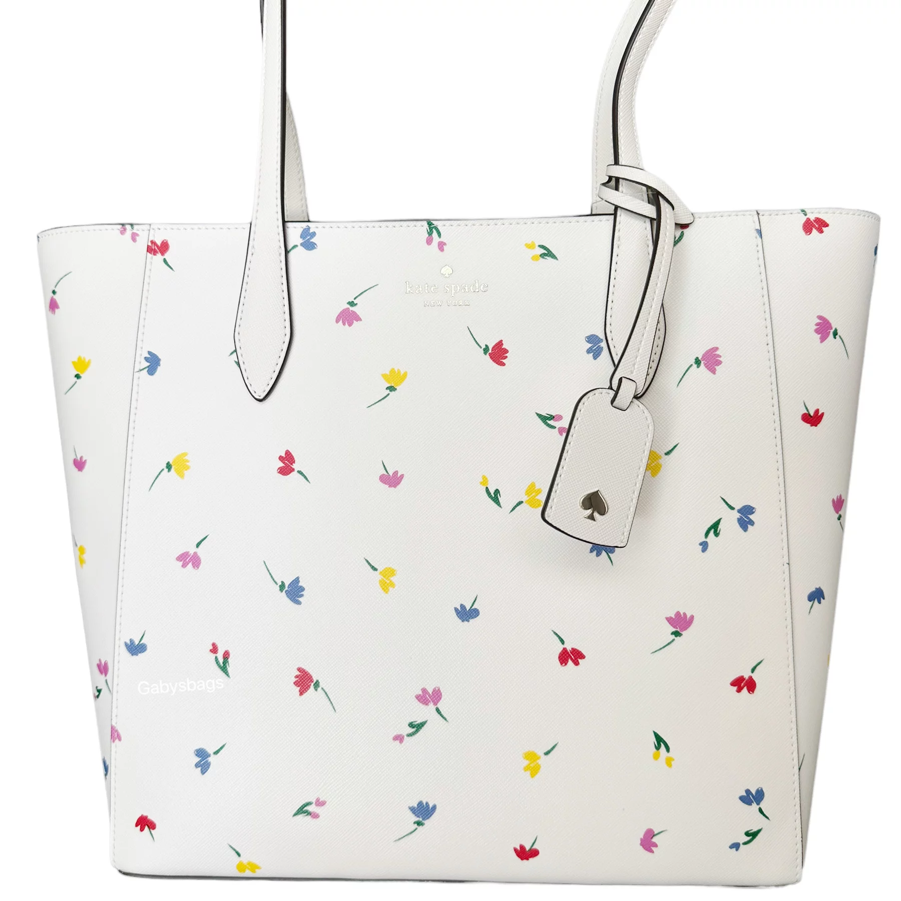 Kate Spade Dana Tote Shoreside Toss Floral Large Shoulder Bag Cream Multi