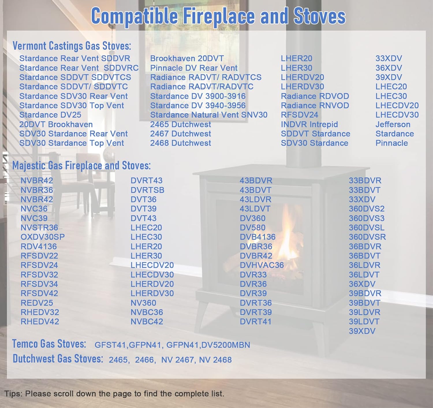 10002264 Propane and Natural Gas Pilot Assembly,LP NG 3 Way Pilot Replacement for Majestic,Temco,Vermont Castings Dutchwest,Fireplace and Stoves,Replaces 10002265