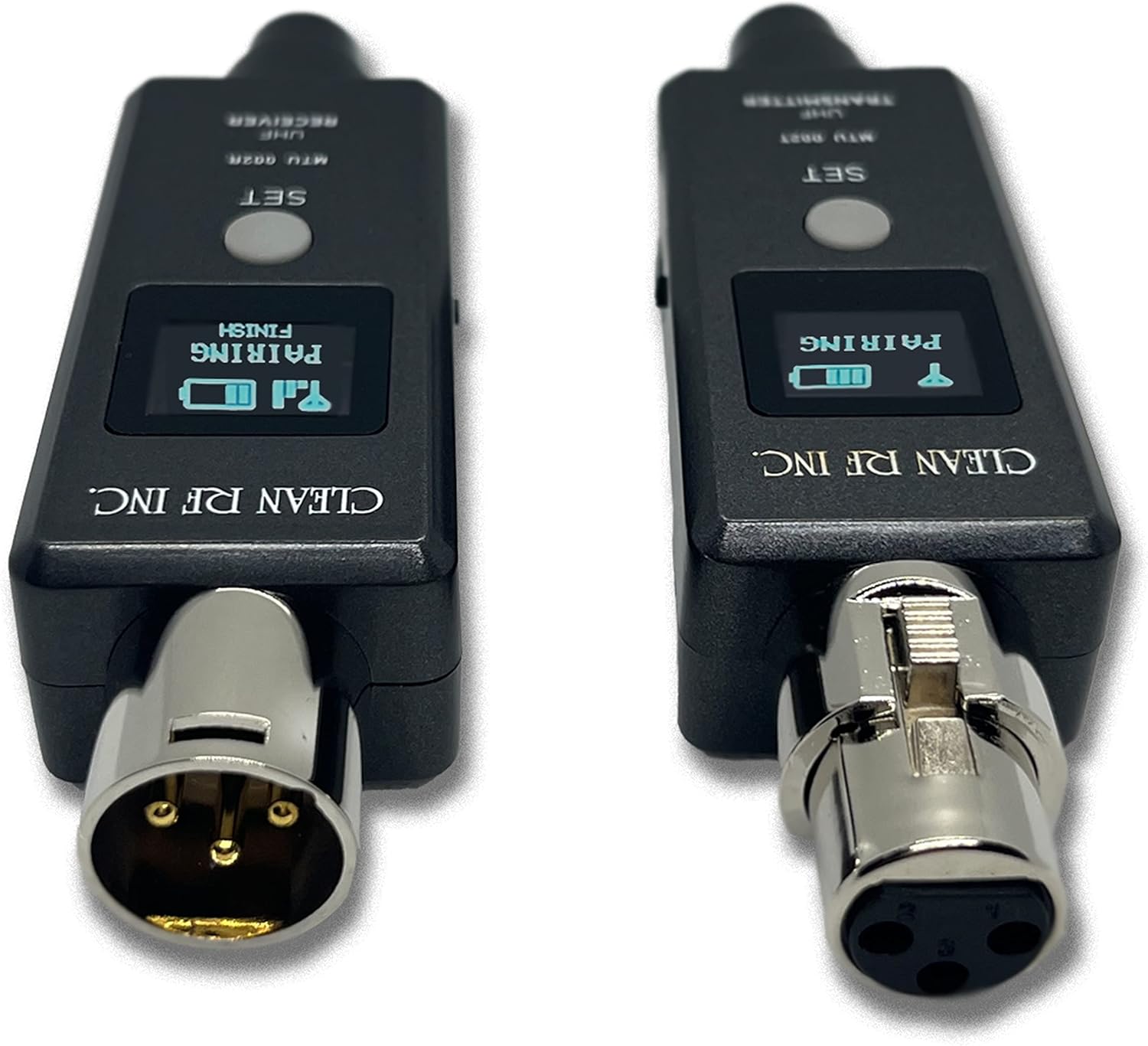 Wireless XLR Adapter System | Transmitter and Receiver for Dynamic Microphones Active PA Systems Mobile DJs or Instrument Wireless | 48k UHF Digital | 5+ Hours of Battery Life | USB Recharge Capable