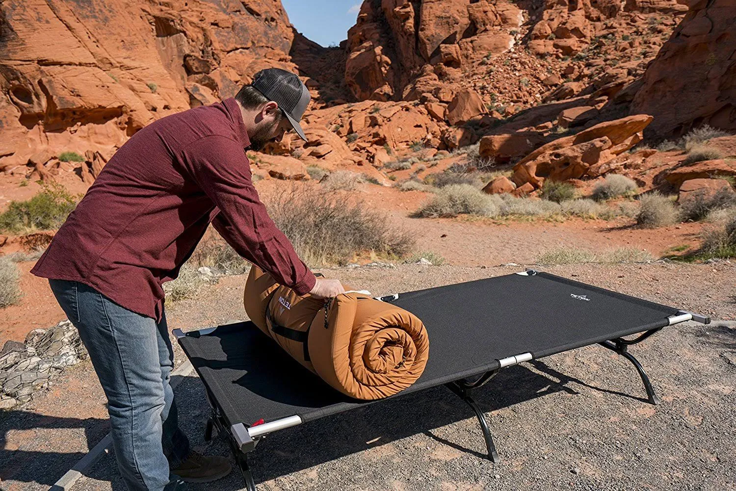 Teton Sports Outfitter XXL Camping Cot Limited Edition with Patented Pivot ARM;