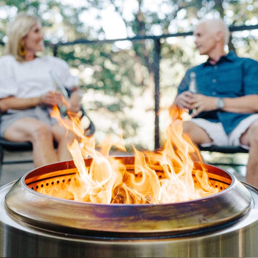 Solo Stove Yukon Portable Fire Pit for Wood Burning and Low Smoke Great Camping Stove for S'Mores and Hot Dogs | 27x17 Inches Outdoor Fire Pits
