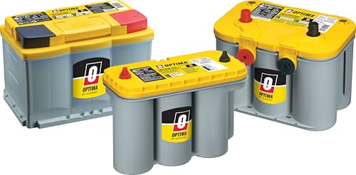 OPTIMA Batteries High Performance D51R YellowTop Dual Purpose Sealed AGM Car, Truck and SUV Battery, 450 CCA, Maintenance Free, Versitile Mounting
