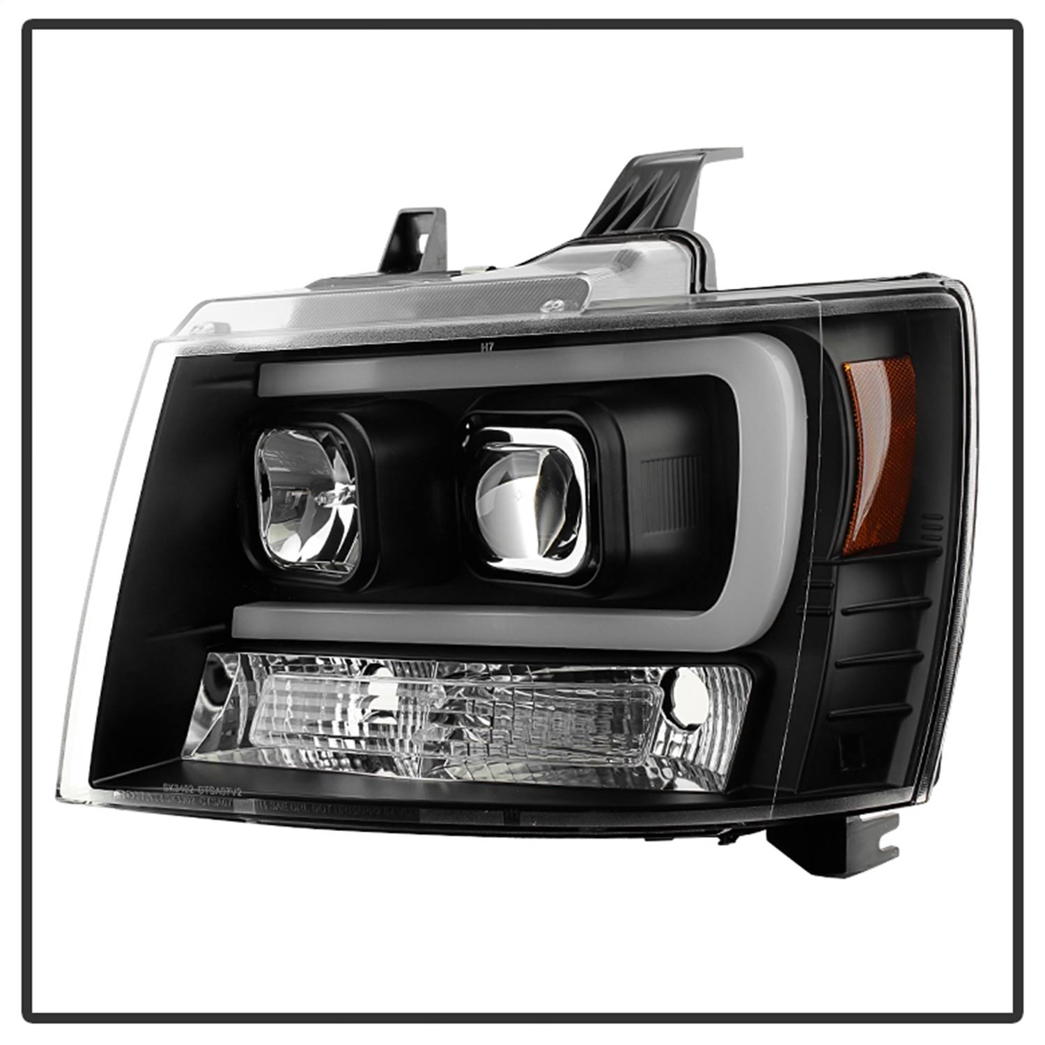 Spyder - Black DRL LED Projector Headlights
