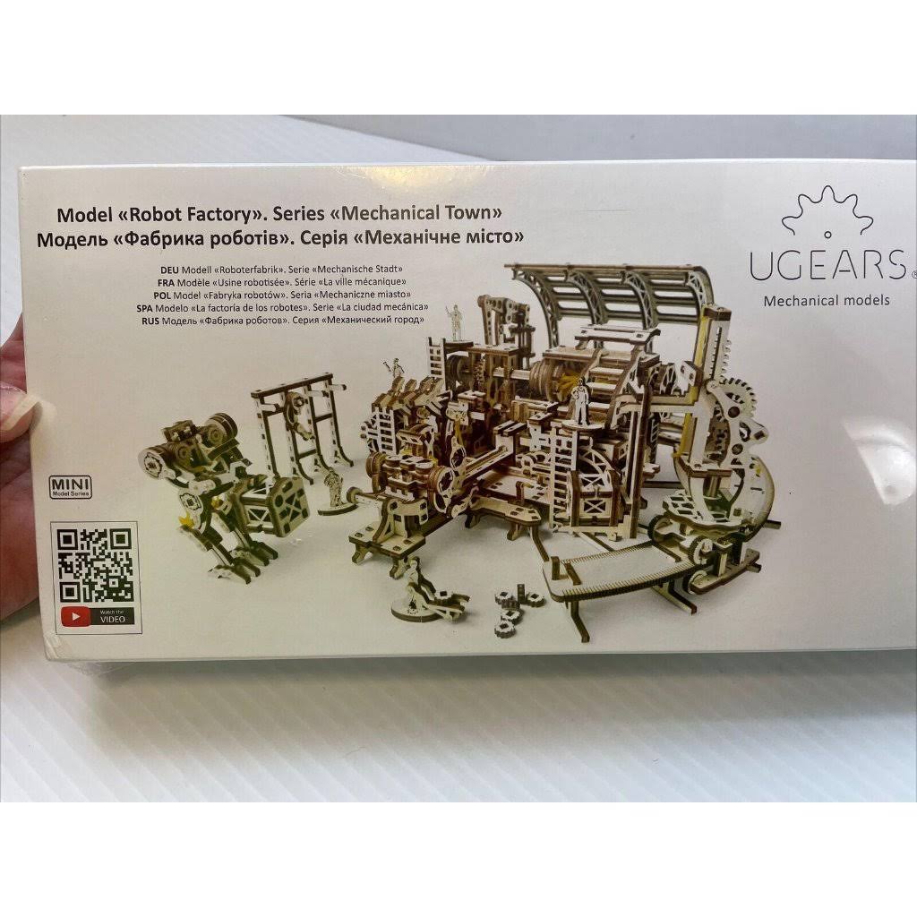UGears Mechanical Town Robot Factory