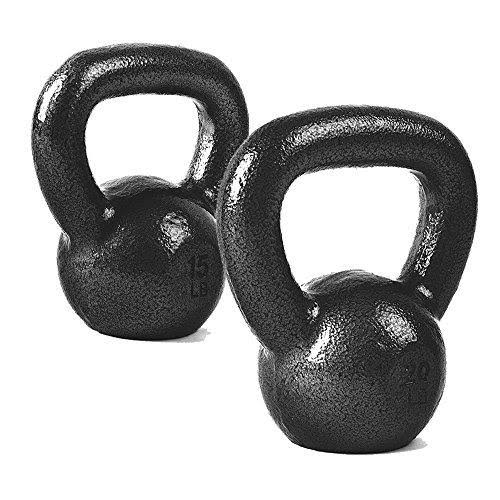 Cap Barbell Cast Iron Kettlebell, Black