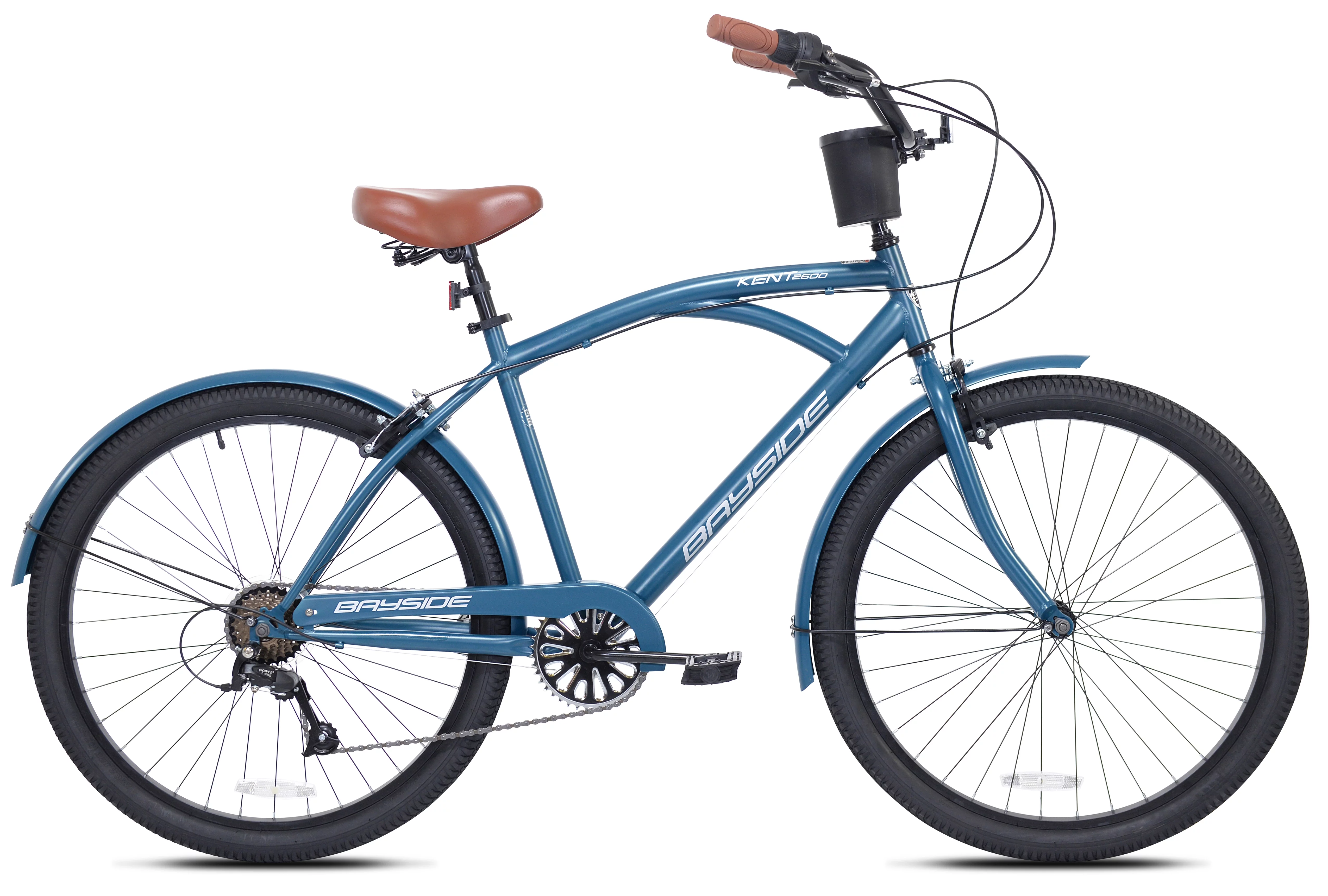Kent Bicycle 26-inch Bayside Men's Cruiser Bicycle, Blue - Curated Treasures Market