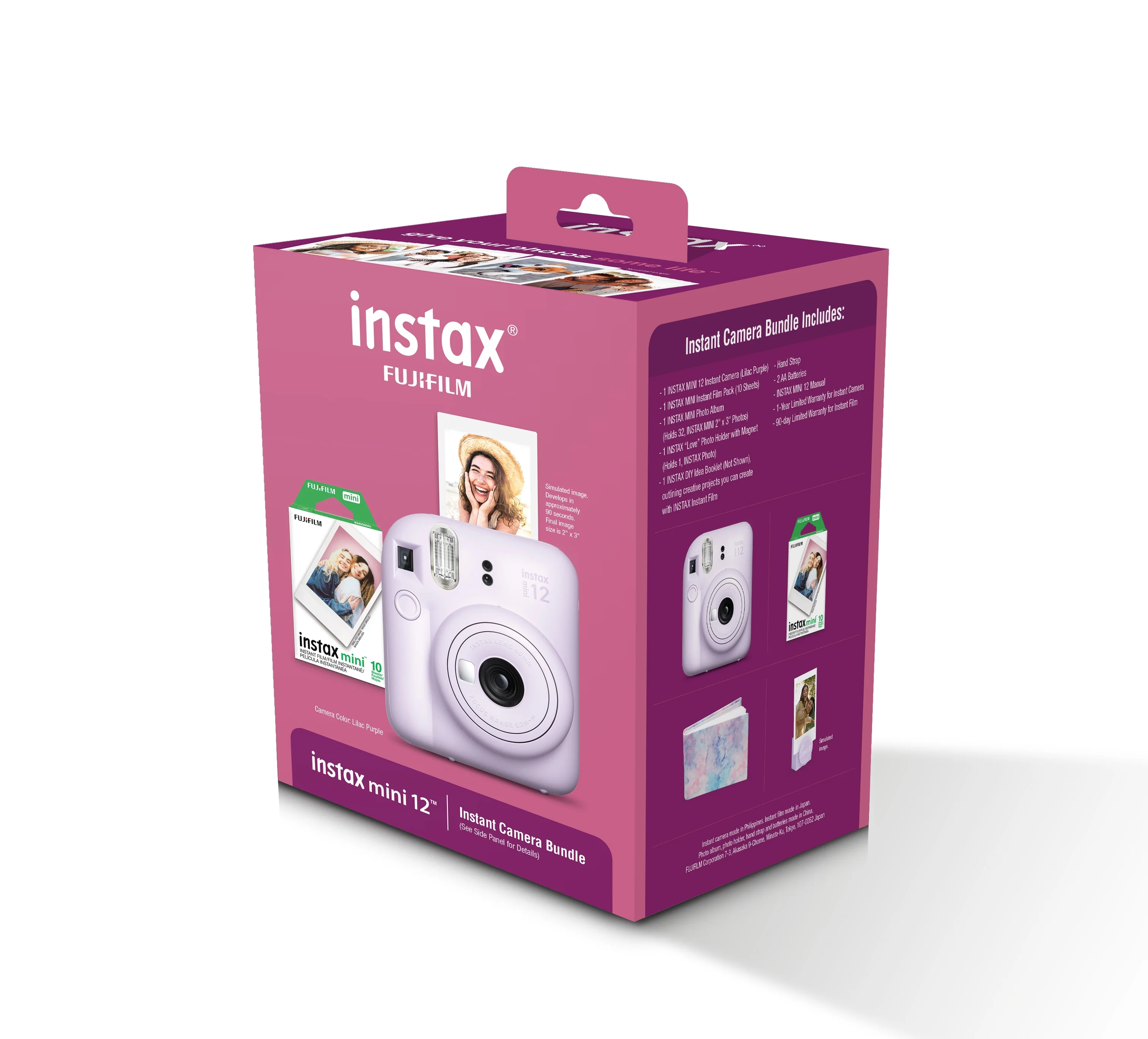 FUJIFILM INSTAX MINI 12 PURPLE HOLIDAY BUNDLE 2023