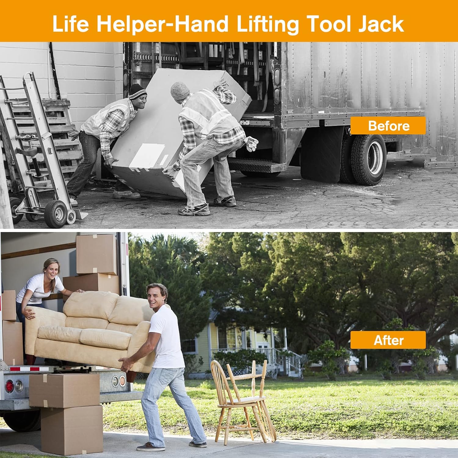 Hand Lifting Tool Jack Set, Labor-Saving Arm Jack Solid Metal Handheld Door Cabinet Drywall Lifter Jack, Wall Tile Height Adjuster Tool for Installation of Doors,Windows, Cabinets,Tiles and Etc, 2 Pcs