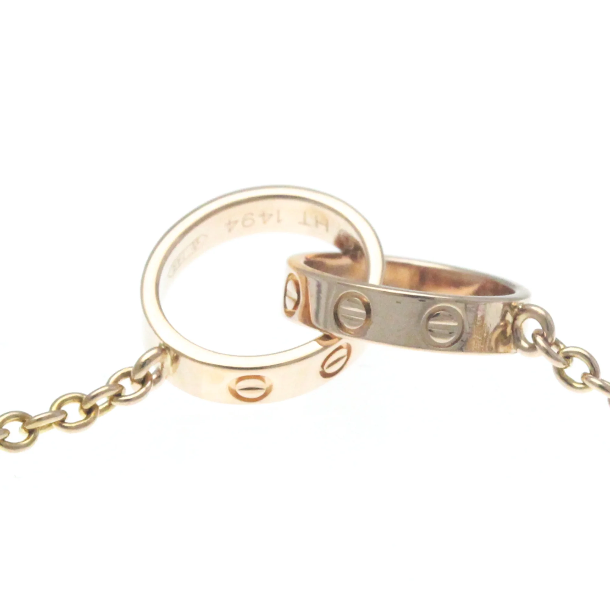 Pre-Owned Cartier Baby Love Bracelet Pink Gold (18K) No Stone Charm Bracelet Pink Gold (Good)