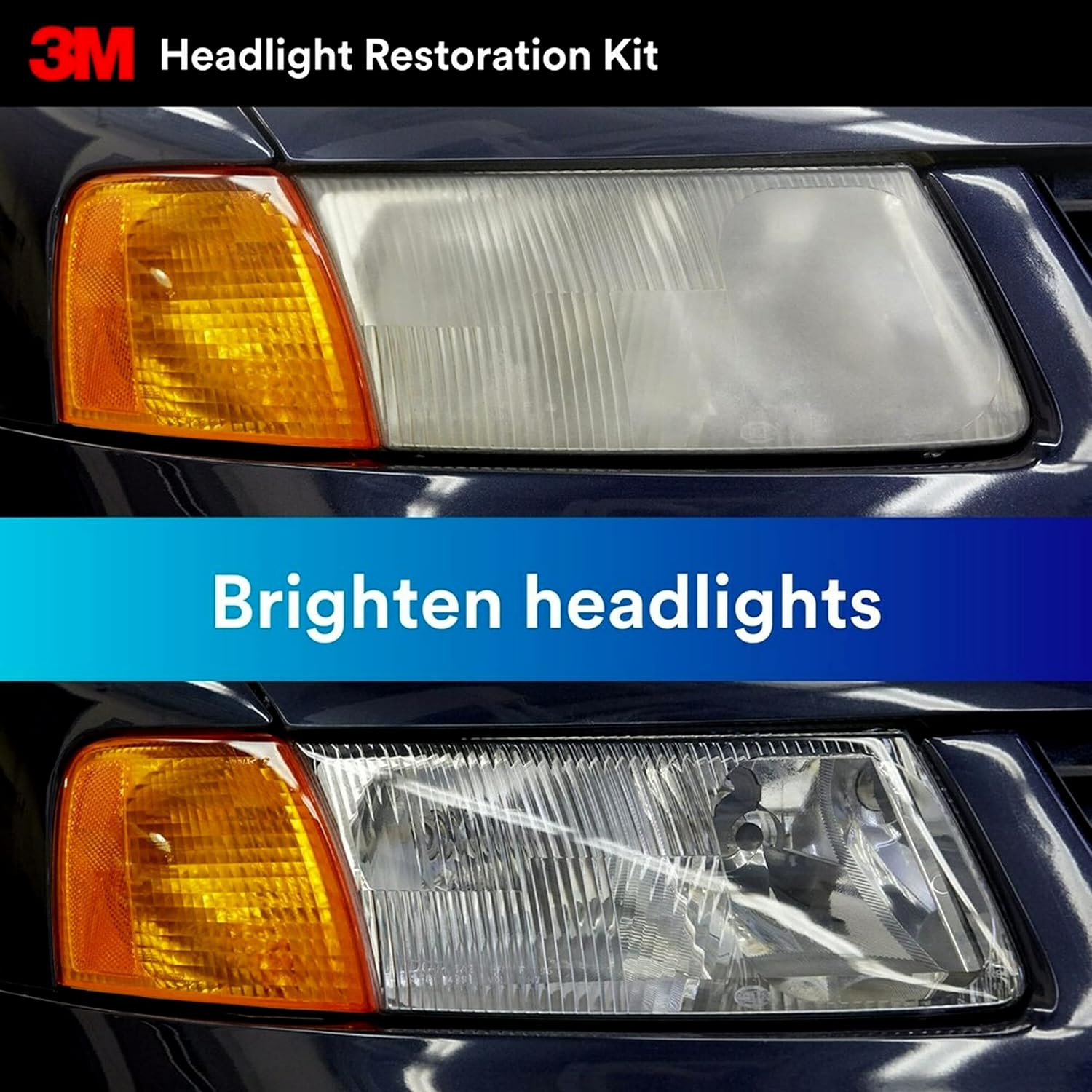 3M Headlight Restoration Kit, 2-Pack, Easy Heavy Duty Car Headlight Restoration System