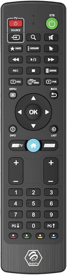 BuzzTV XRS4500 Max Android 9 4GB Ram 128GB Storage 4K Ultra HD + Extra Cell Phone Tablet Desk Stand + Extra 3 in 1 Phone Charger