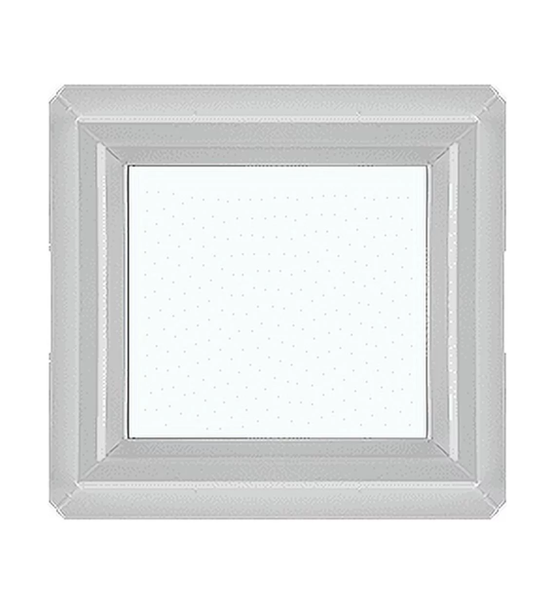 Shed Windows and More 12" x 12" Double Pane Window Non-Opening Window Tempered Low-E Glass White Vinyl Frame